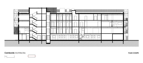 Plan de coupe / Camborde Architectes