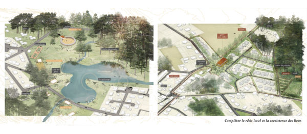 Compléter le récit local et la coexistence des lieux du village / Anaïs Costeramon