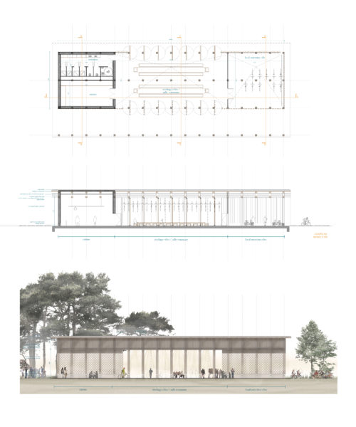 La gare au vélo au coeur du futur quartier : transmettre la mémoire technique et sociale / Anaïs Costeramon