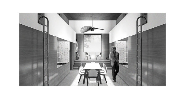 Espace collectif, cuisine et salle à manger [8 habitants] / 