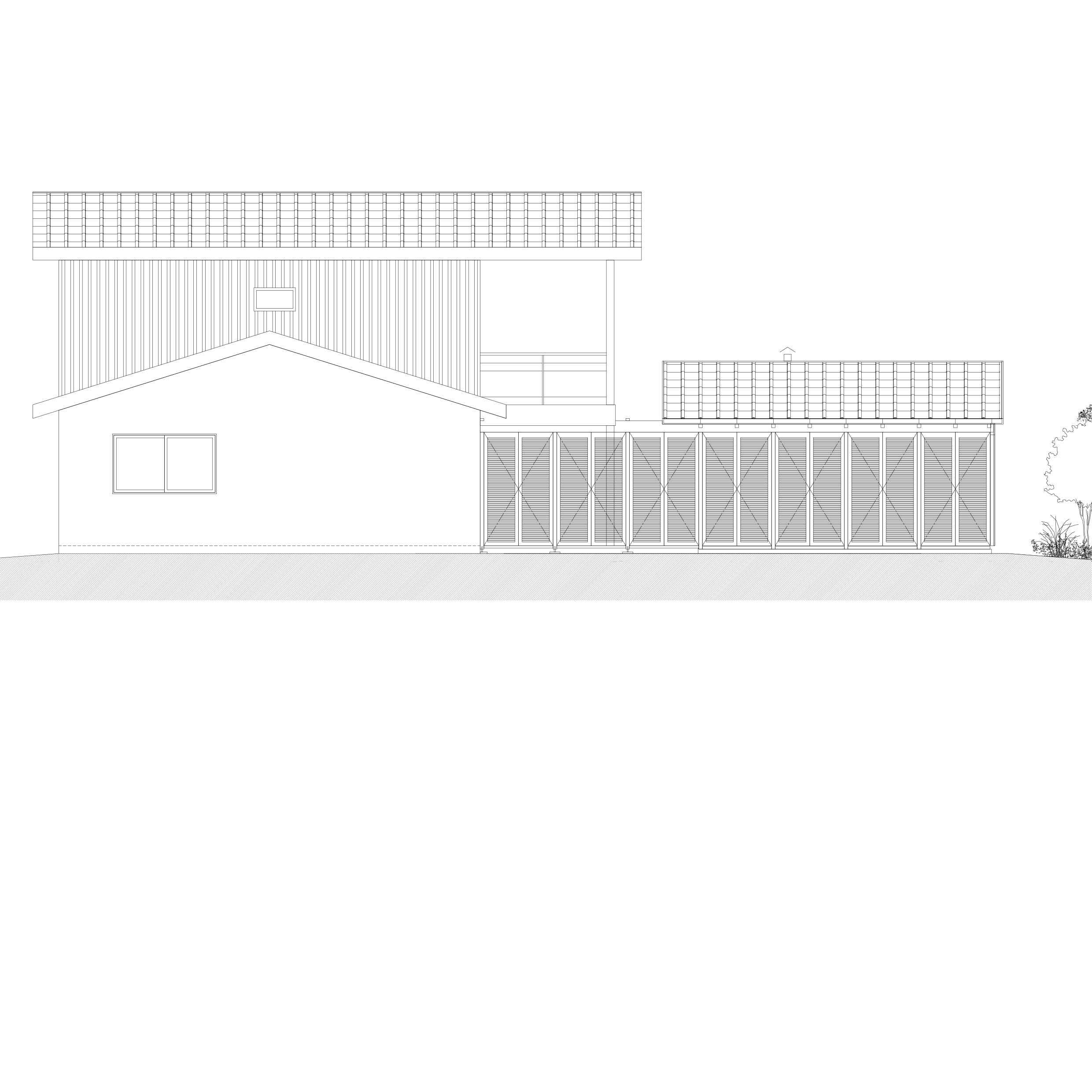 Façade sur jardin / NL.AA