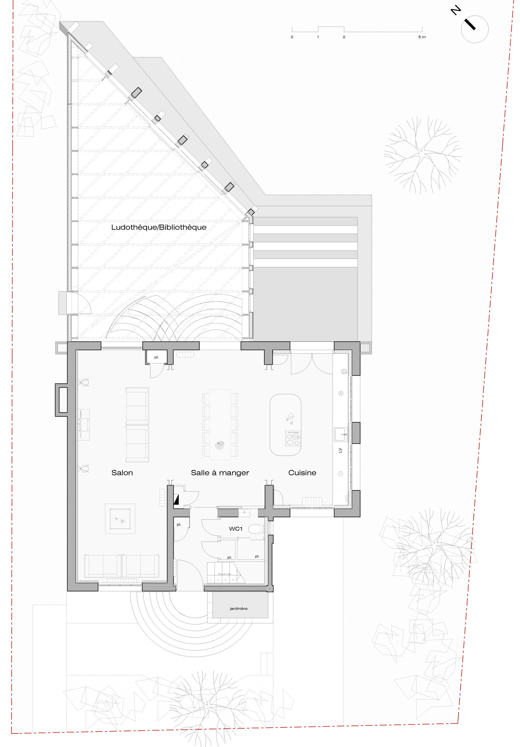 plan du rez-de-chaussée / thomas richard
