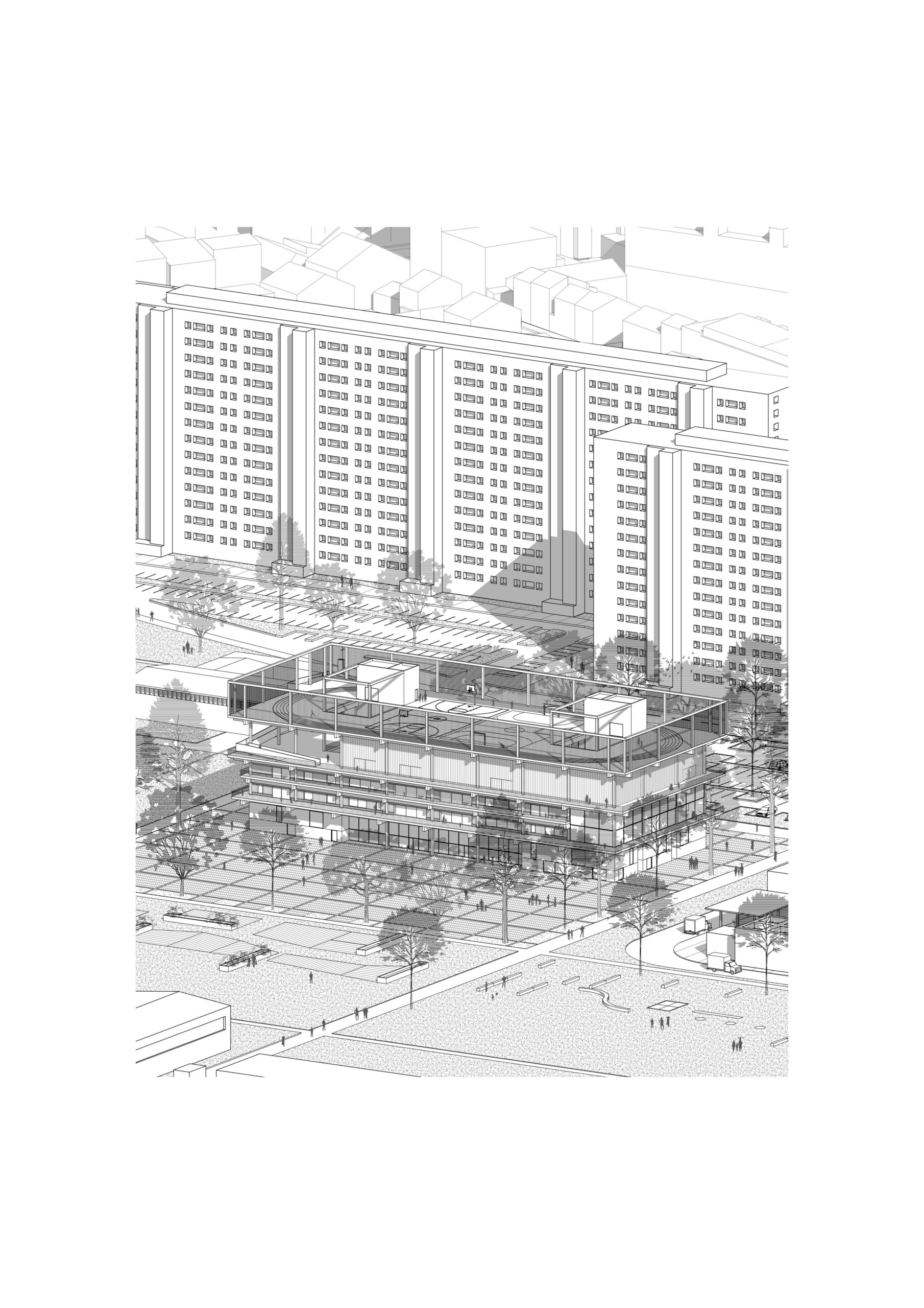 Axonométrie / Gautier BAUFILS & Gaspard JOURNET
