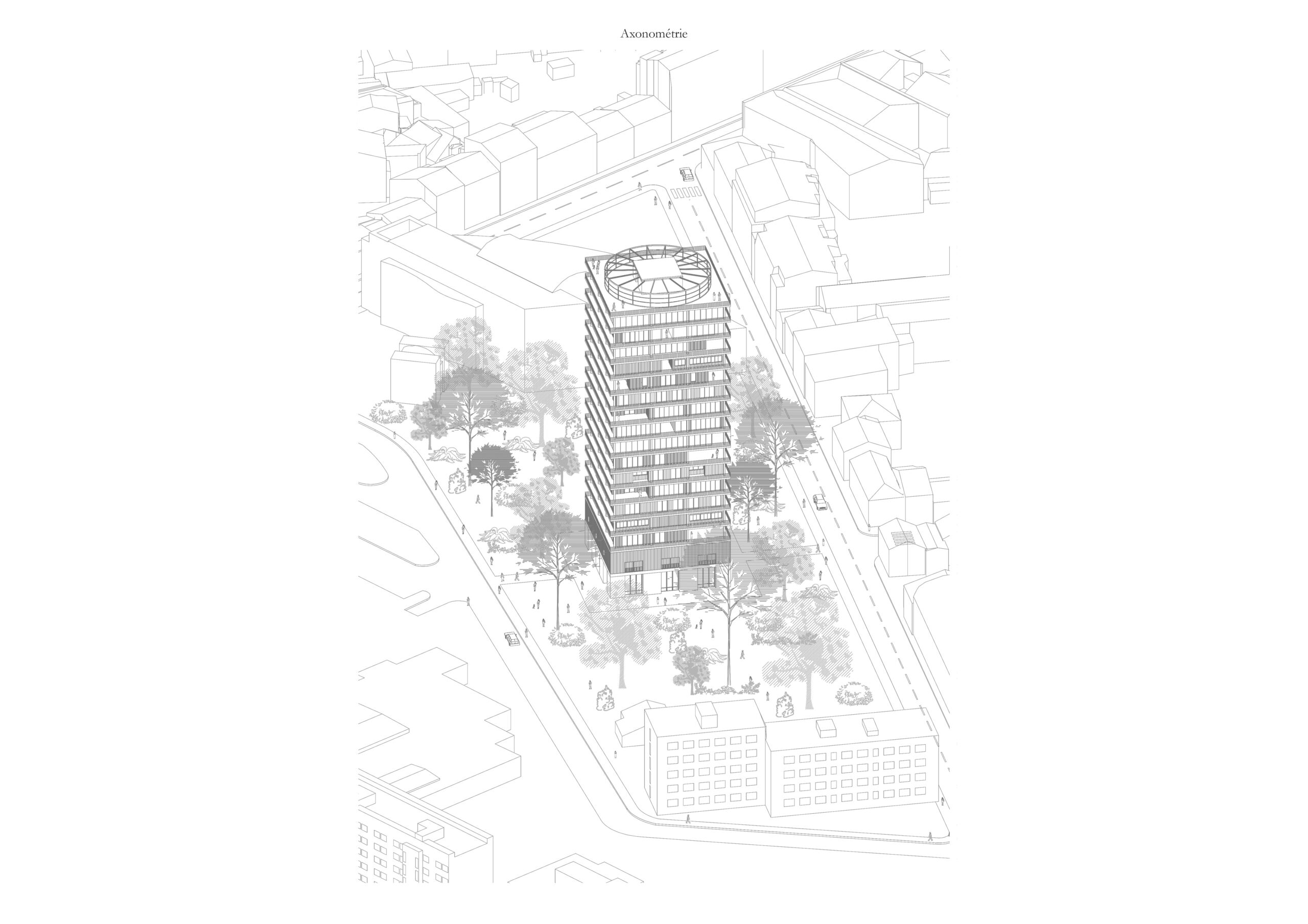 Axonométrie / Gautier BAUFILS & Gaspard JOURNET