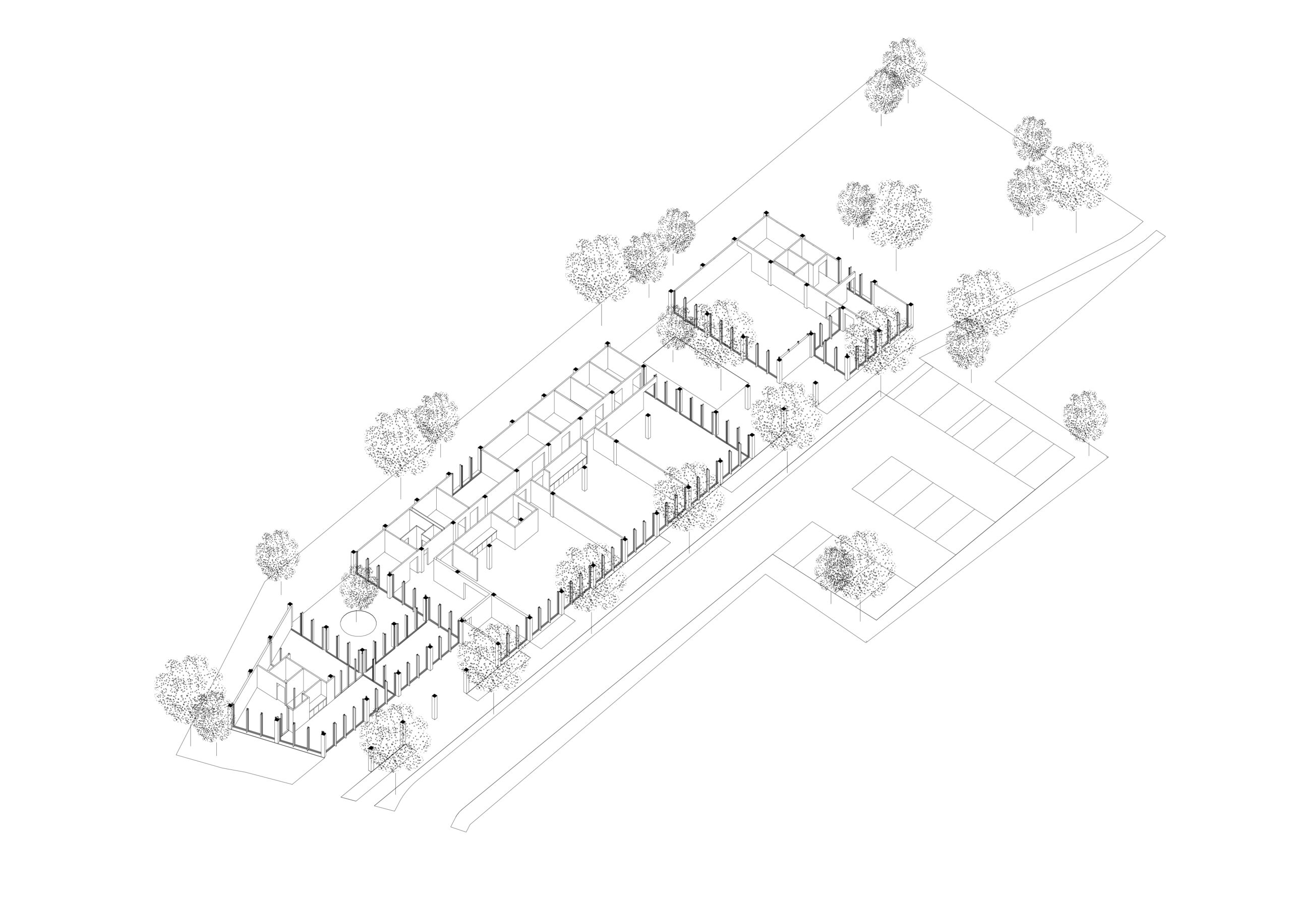 axonométrie coupée / esnardsanz architectes