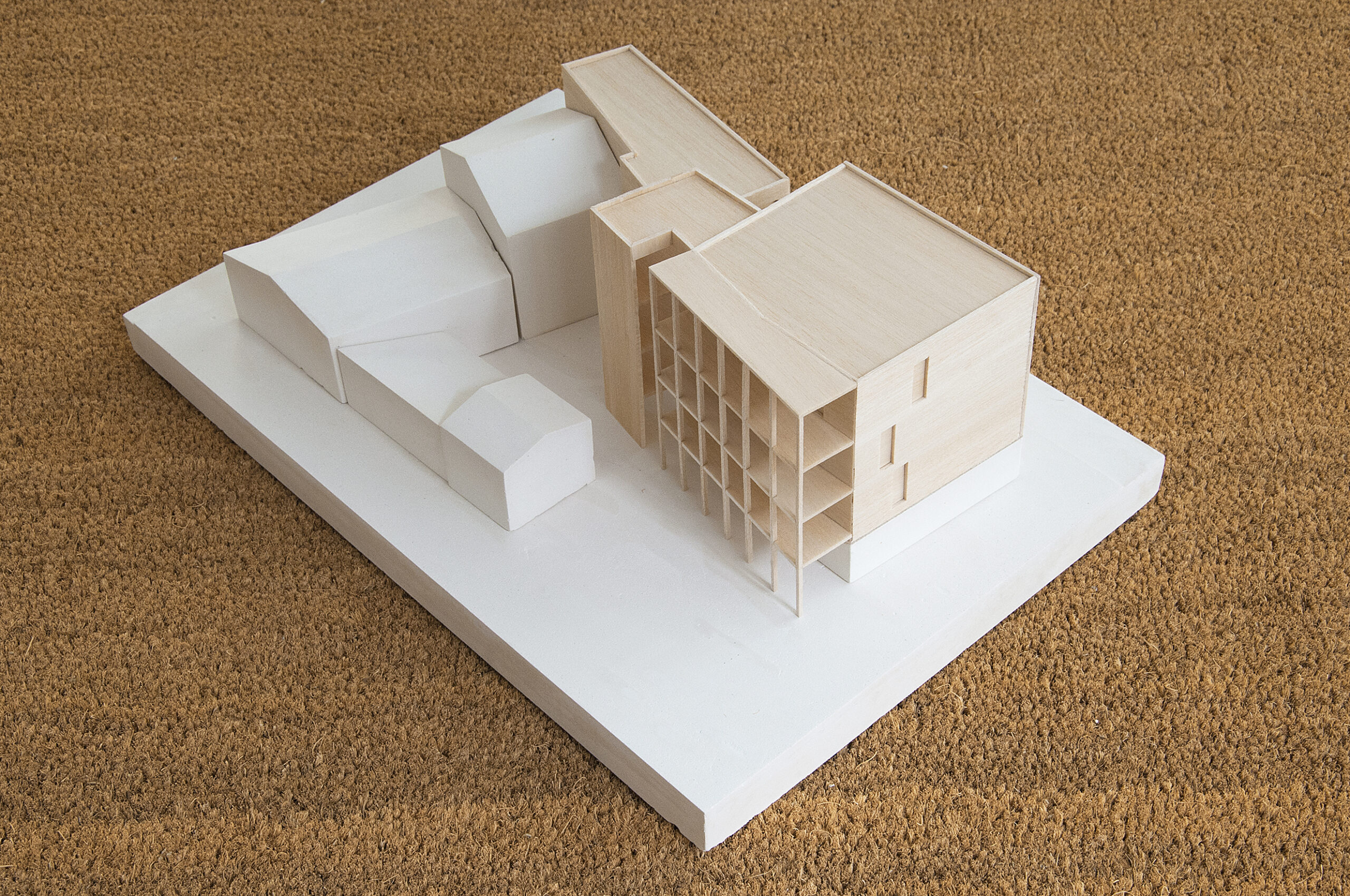 vue maquette façade jardin / esnardsanz architectes