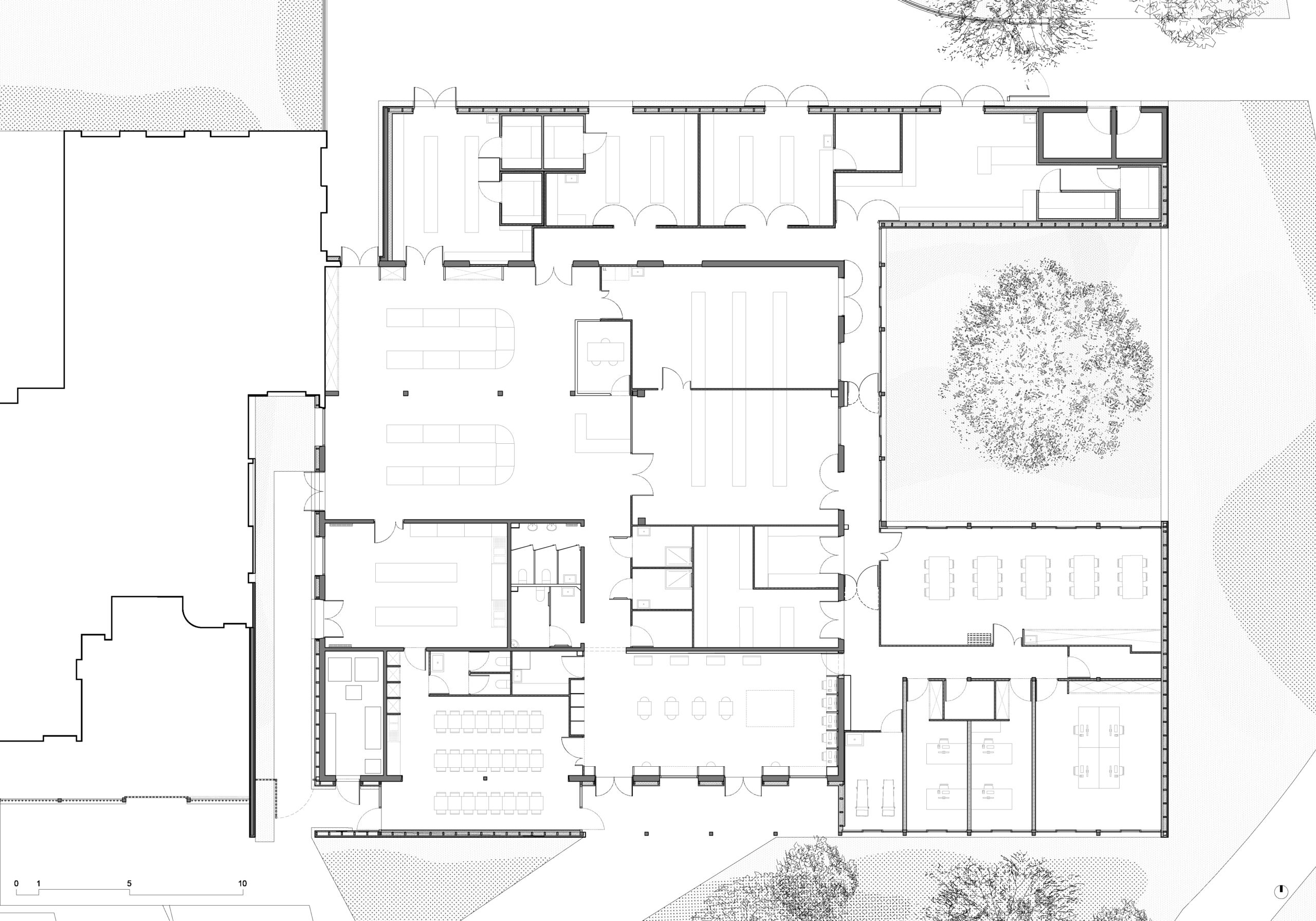 plan rez-de-chaussée / esnardsanz architectes