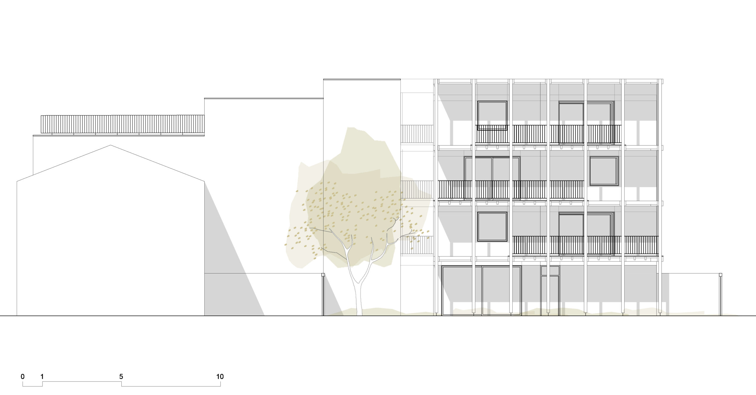 façade ouest sur jardin / esnardsanz architectes