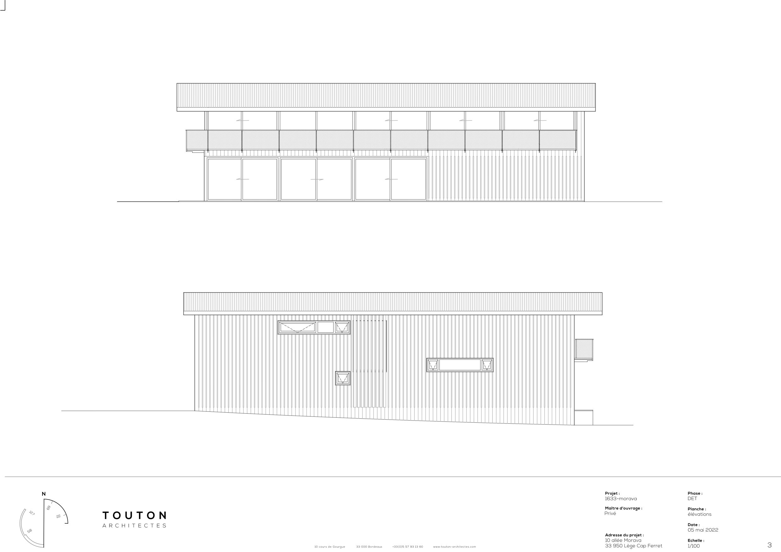 Façades Nord Sud /