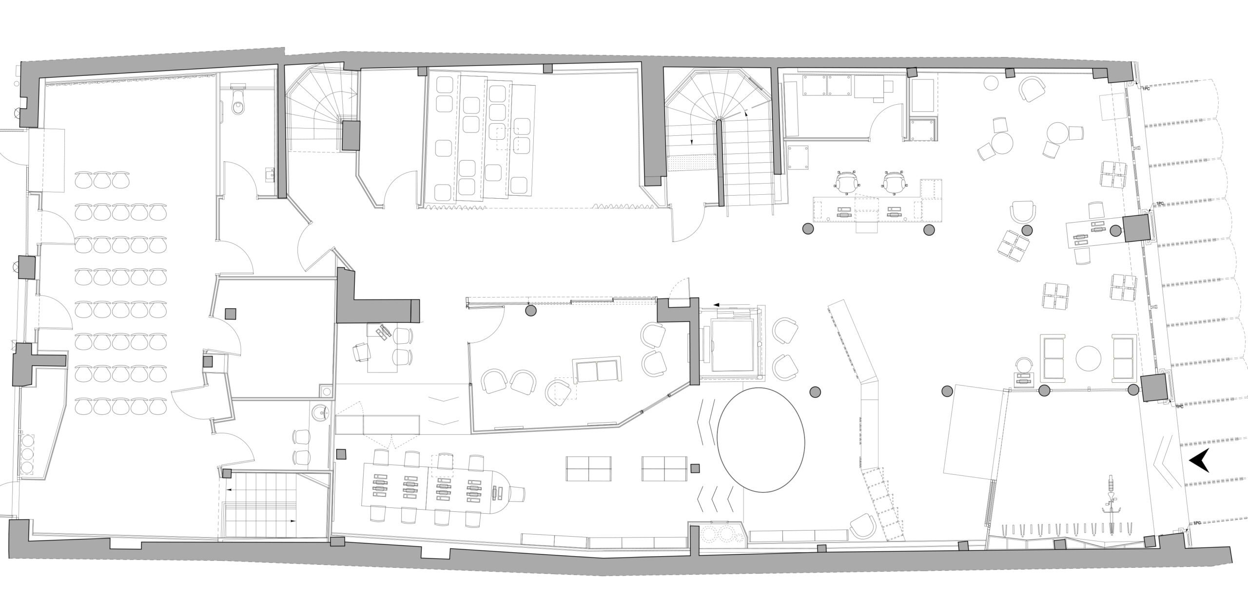 Plan rez de chaussée / Agence Frédéric Laffitte