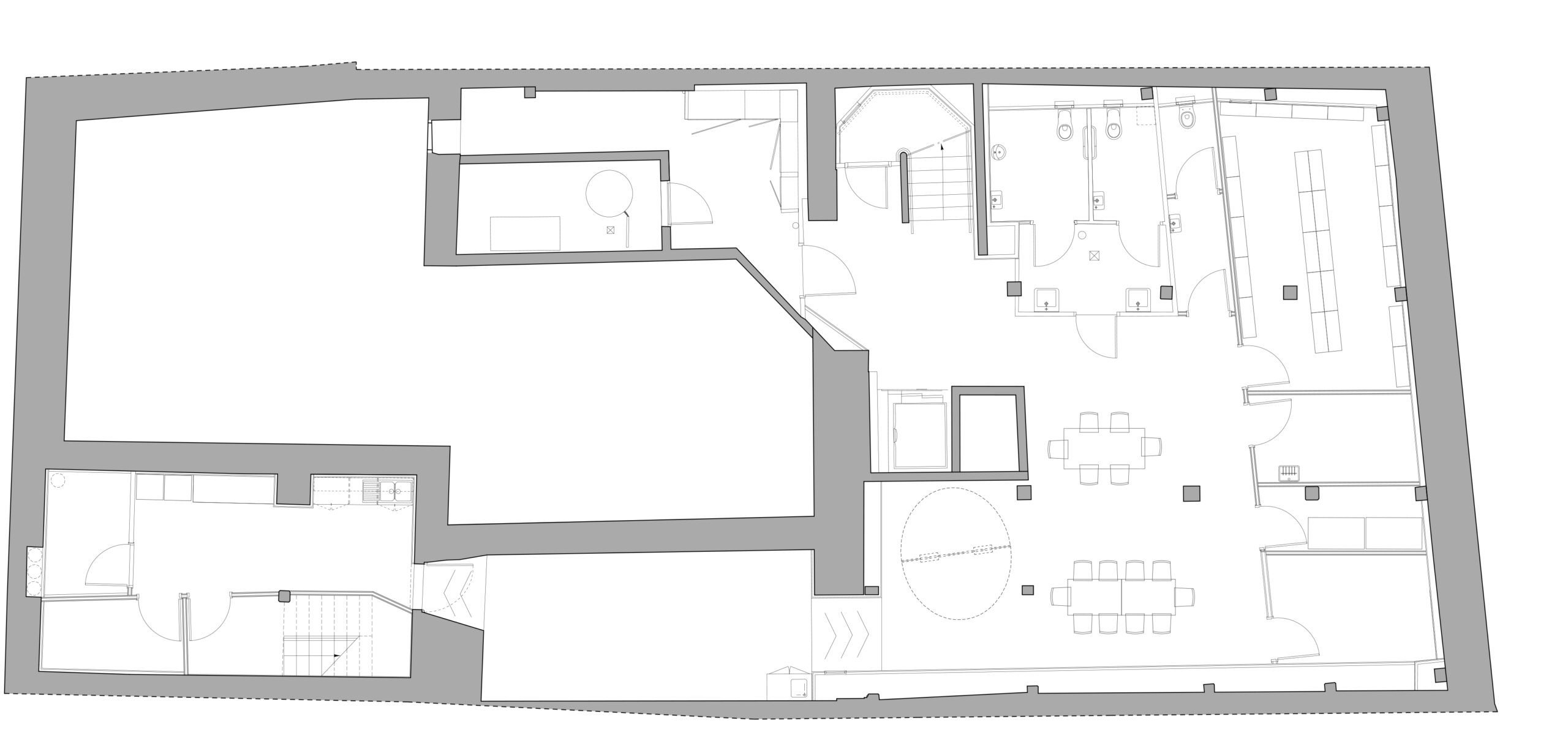 Plan sous sol / Agence Frédéric Laffitte