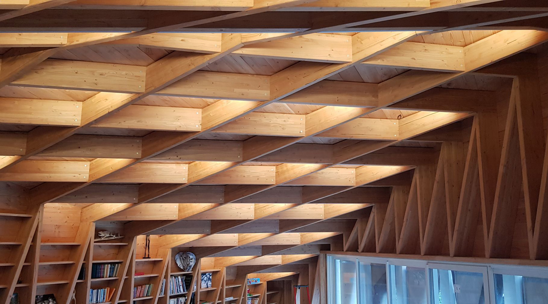 Vue du plafond à caisson / thomas richard