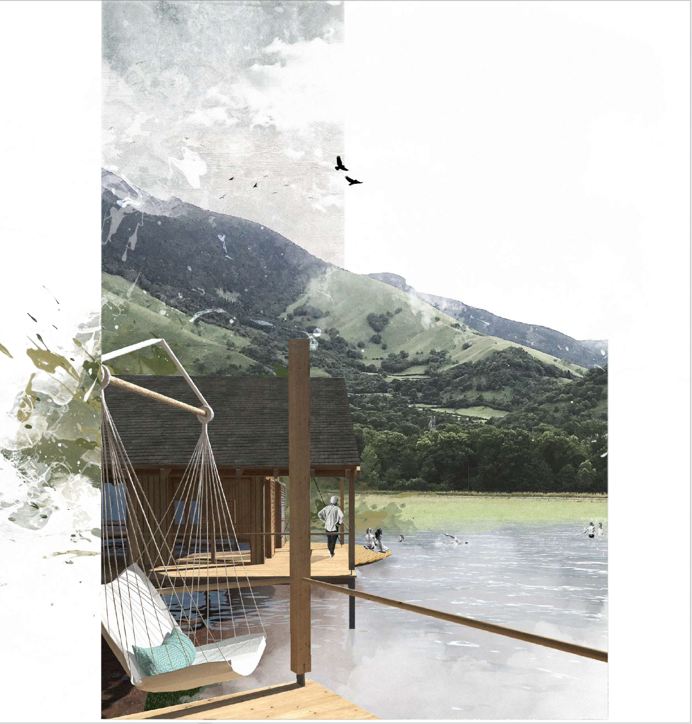 Cabane - au coeur du bassin naturel / Marie Werbrouck