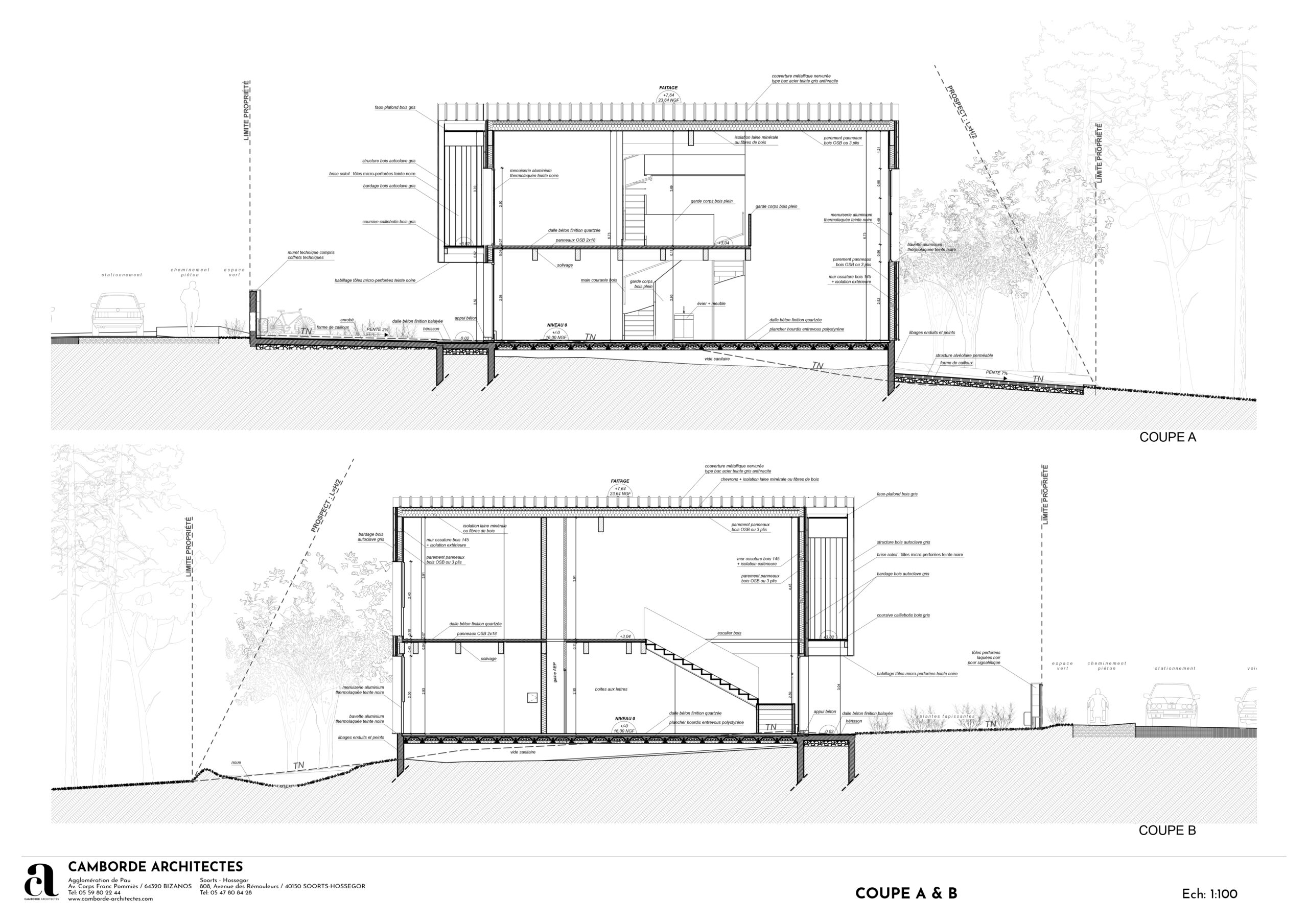 Coupes / Camborde Architectes