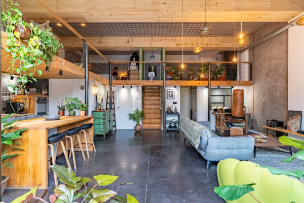 PISSENLIT_Vue d'ensemble du loft rénové / Antoine Sorel
