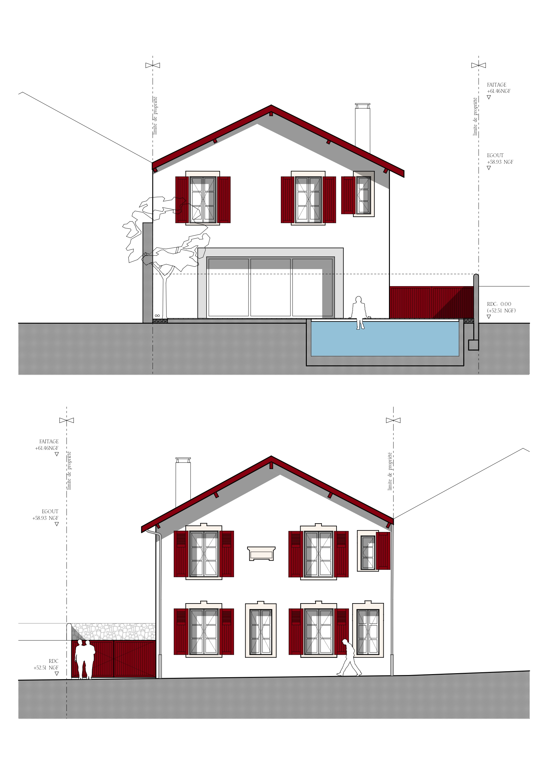Façade Sud - Façade Nord / Skander Mokni