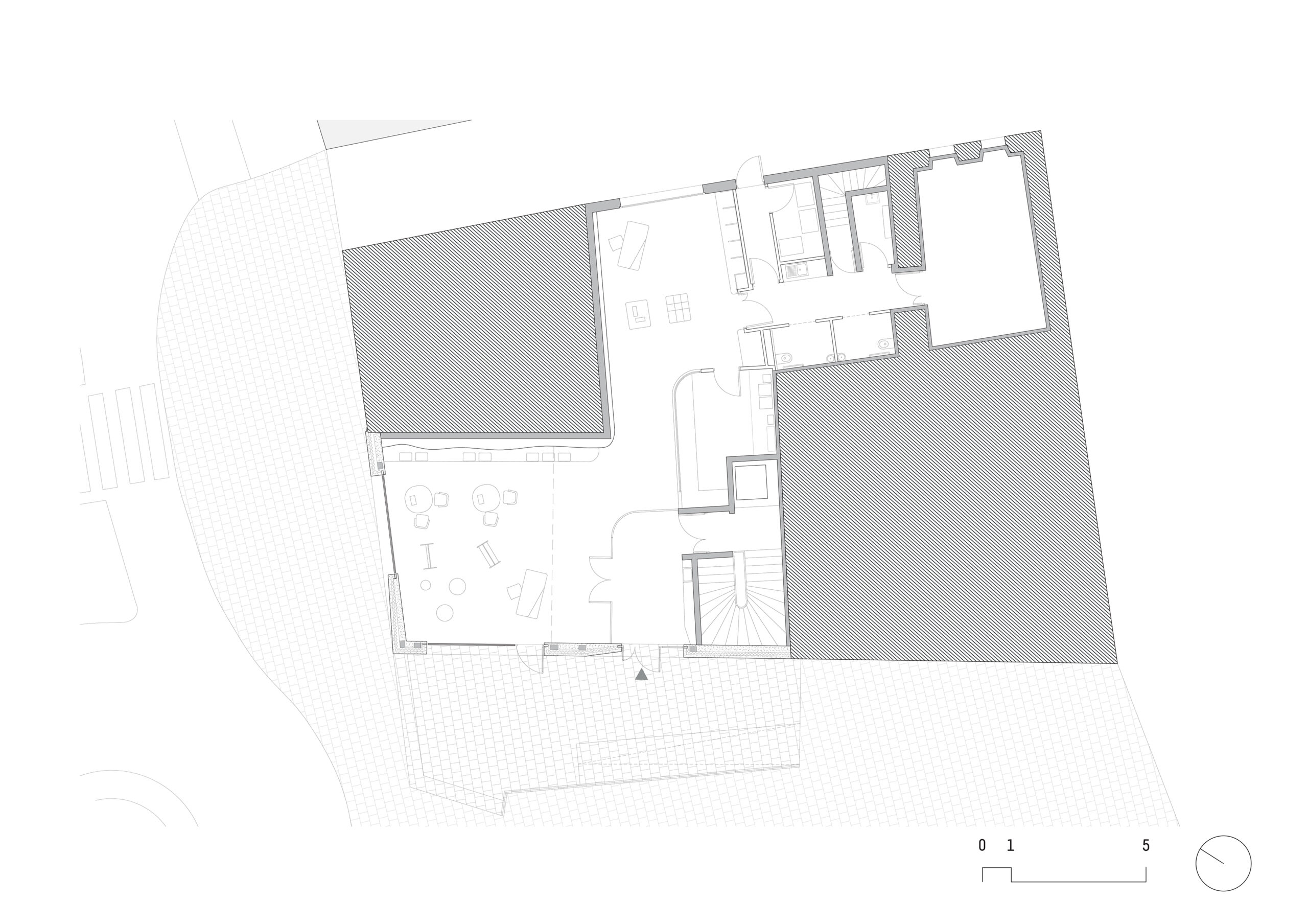plan niveau RDC / gayet roger architectes