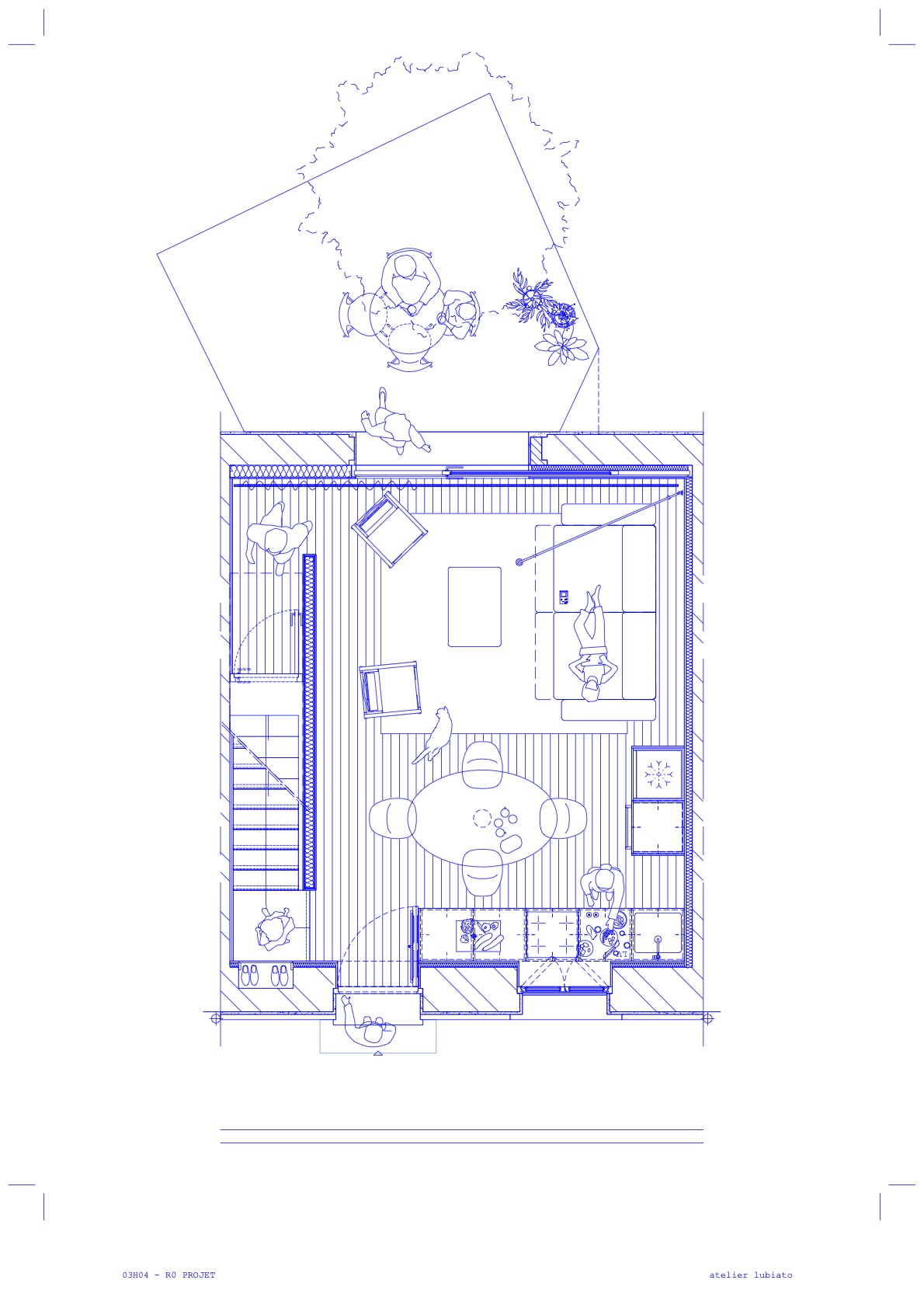 Plan RDC - PROJET / Atelier Lubiato