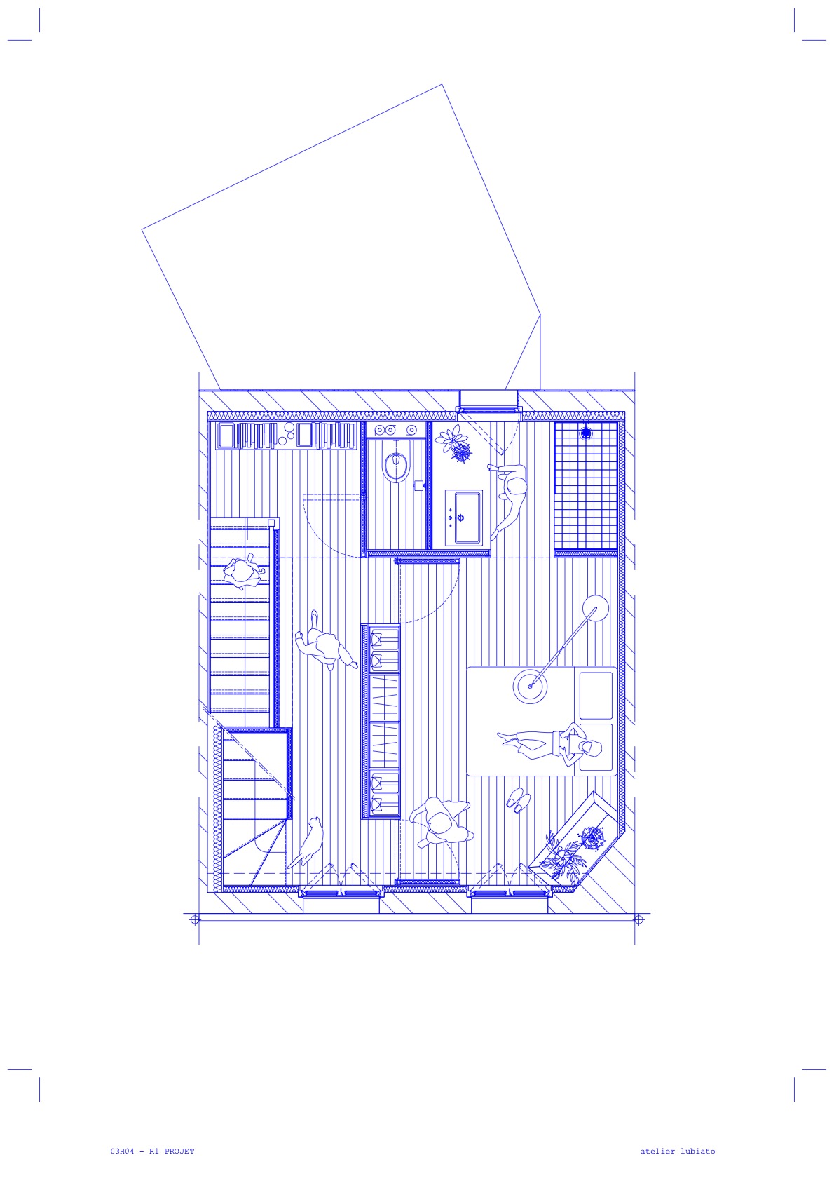 Plan R+1 - PROJET / Atelier Lubiato