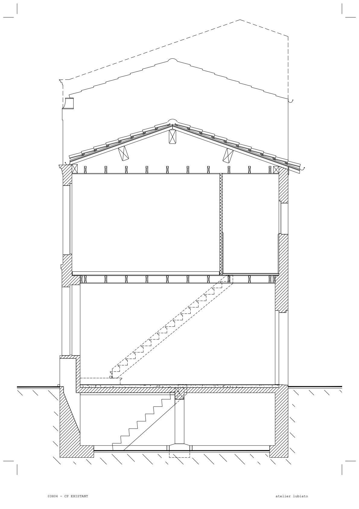 COUPE - EXISTANT / Atelier Lubiato