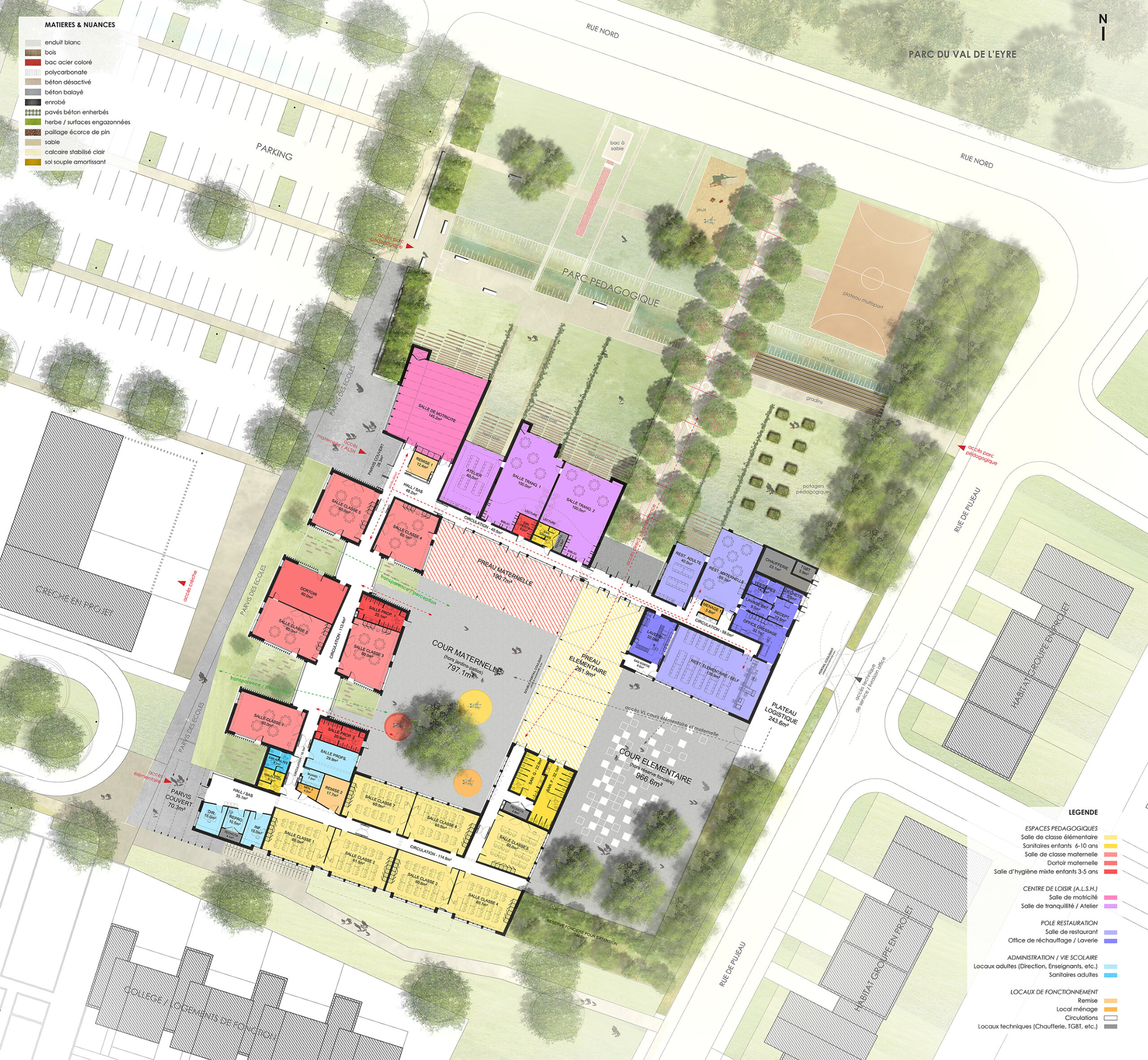 Plan RDC / Atelier d'architecture Yvain Renard