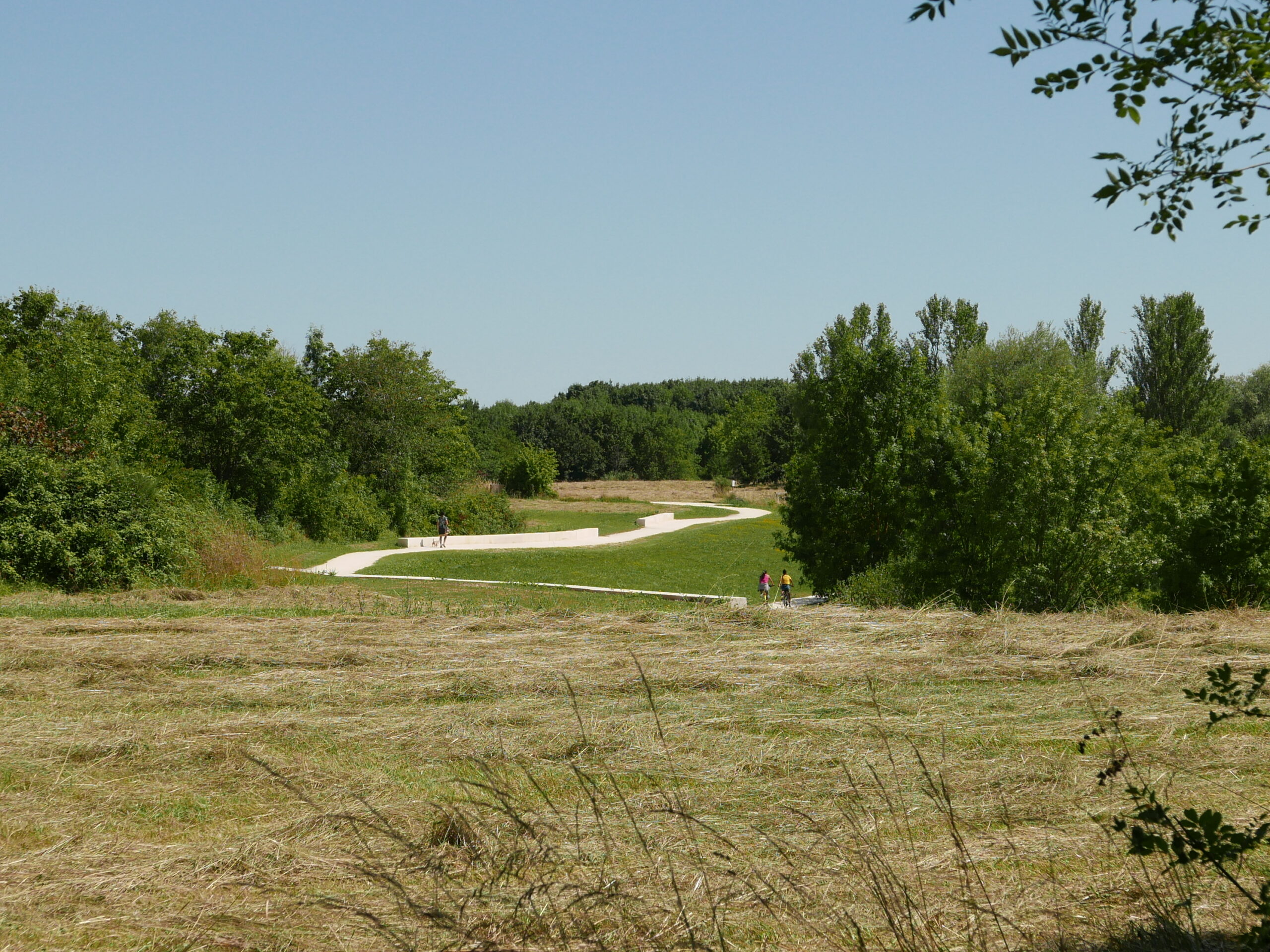 Assises et cheminement - Berges inondables - La Charente / Bertrand Massé paysagiste