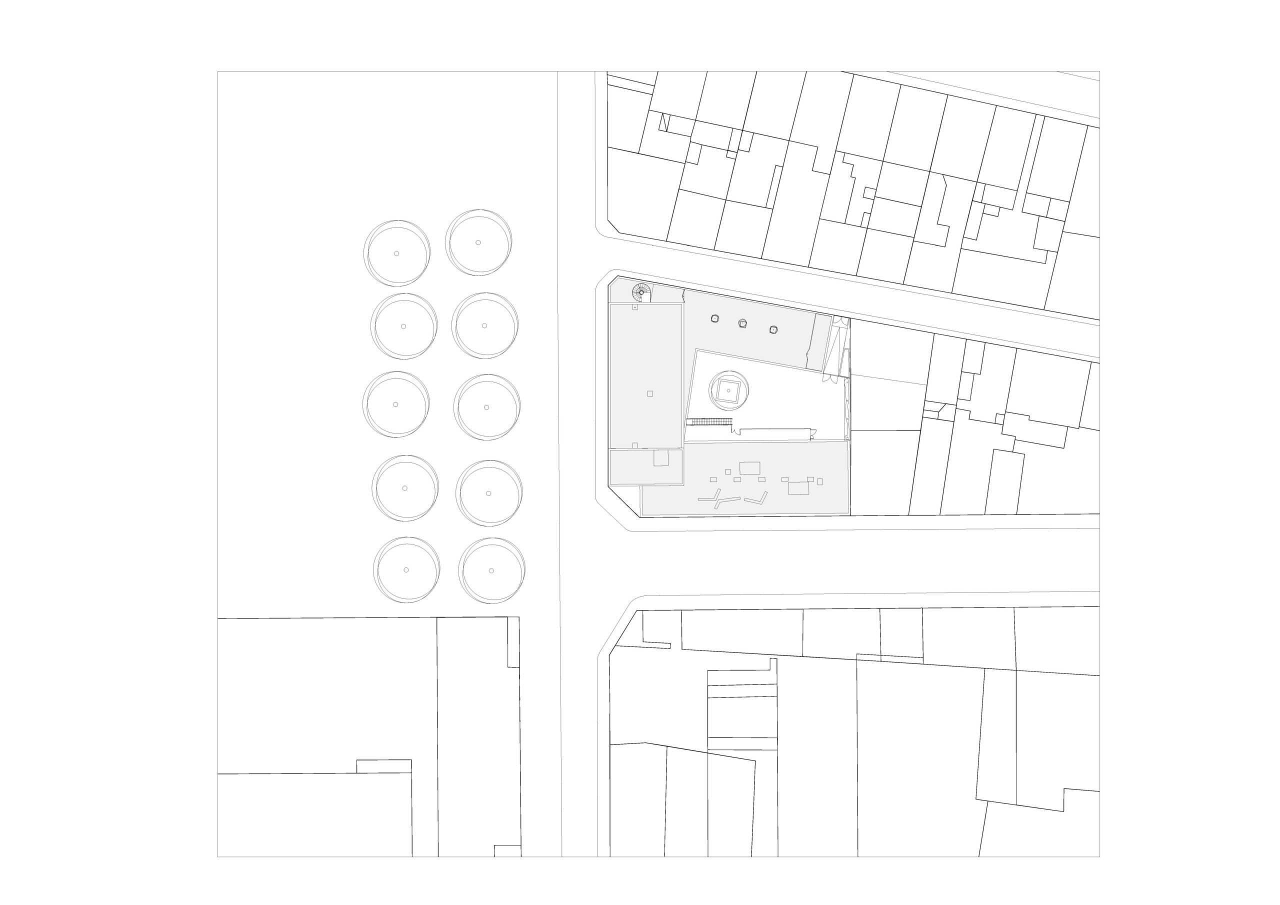 Plan masse R+1 / Schurdi-Levraud Architecture