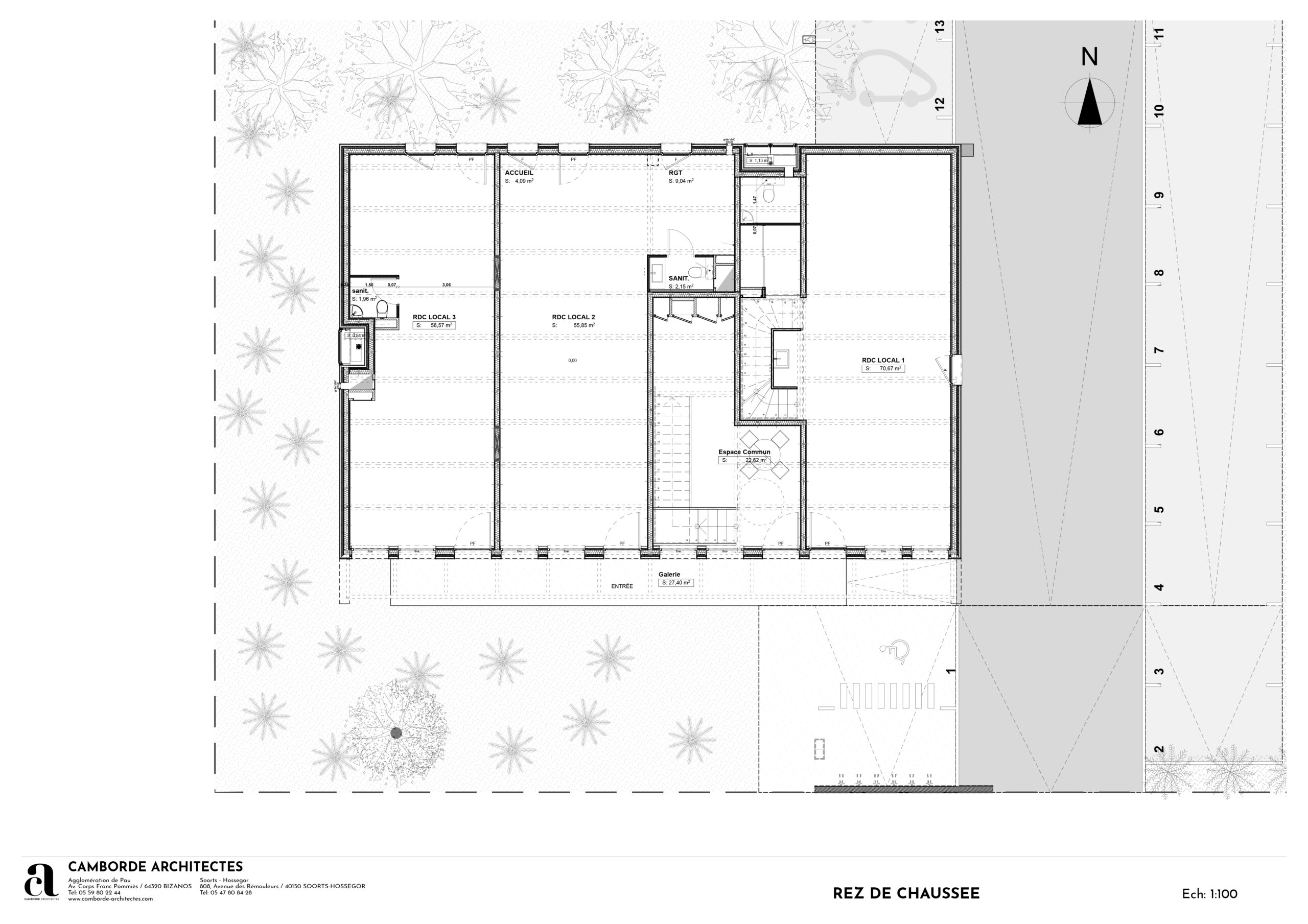 Plan RDC / Camborde Architectes