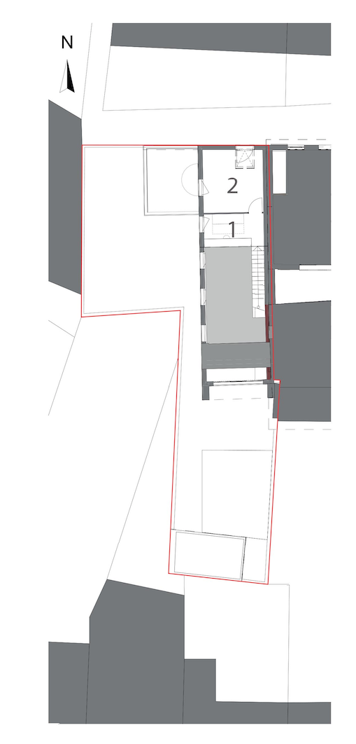 PLAN R+1 B76 PLAN R+1 1 Bureau 2 Chambre/SDE / Justine Reverchon Architecte