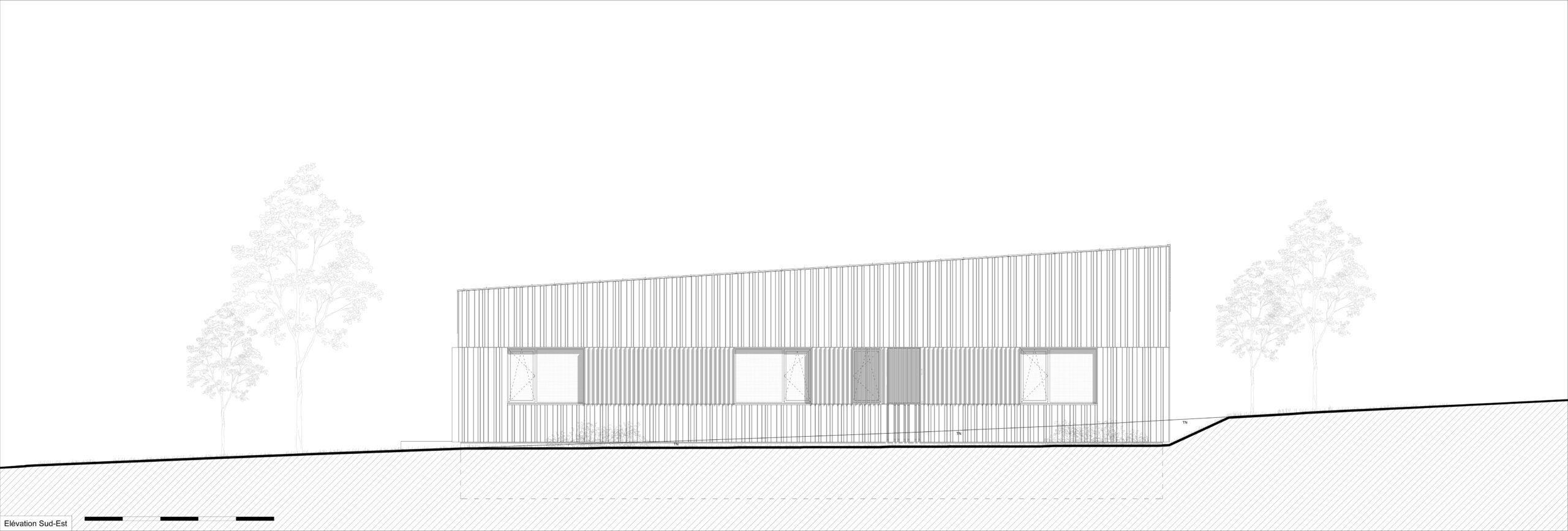 Façade Sud Est / THA