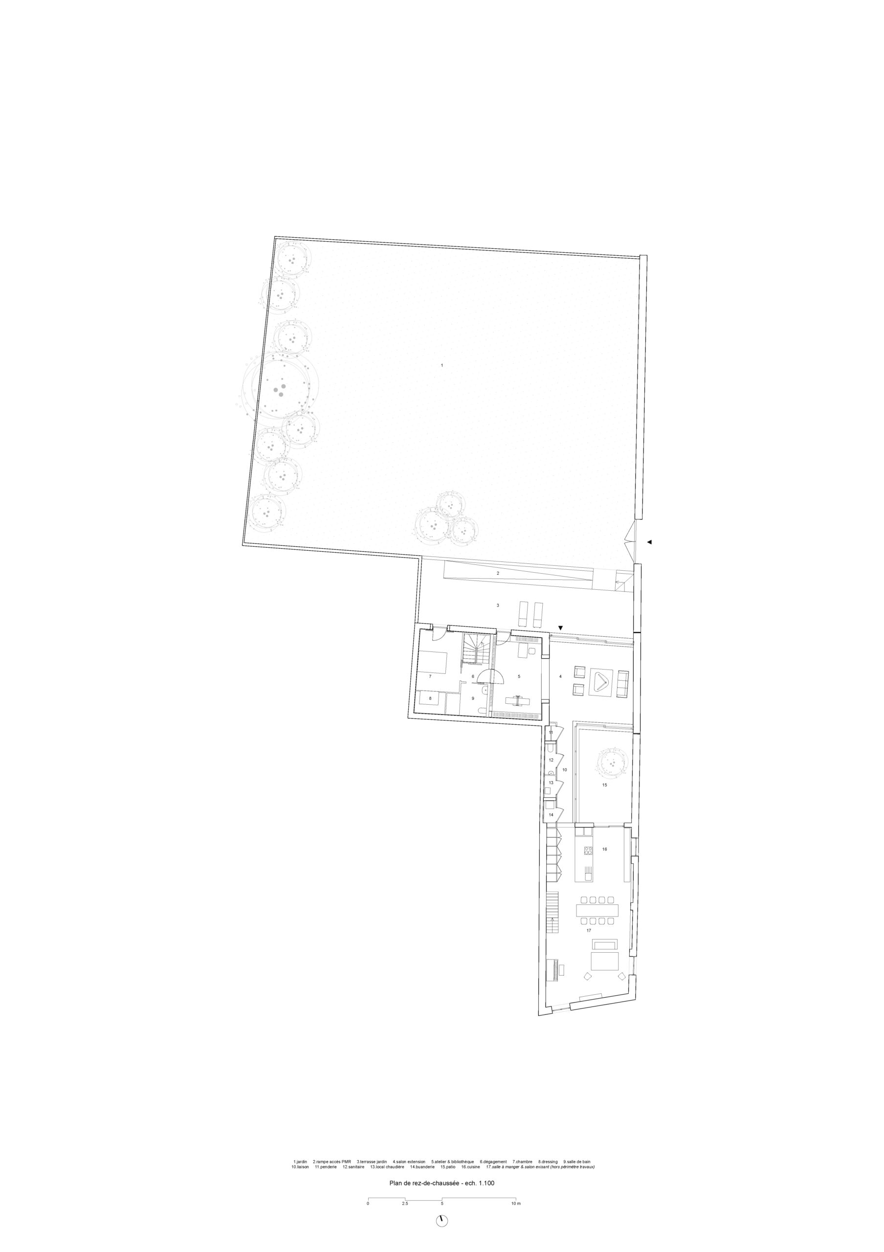 Plan du rez-de-chaussée / oza