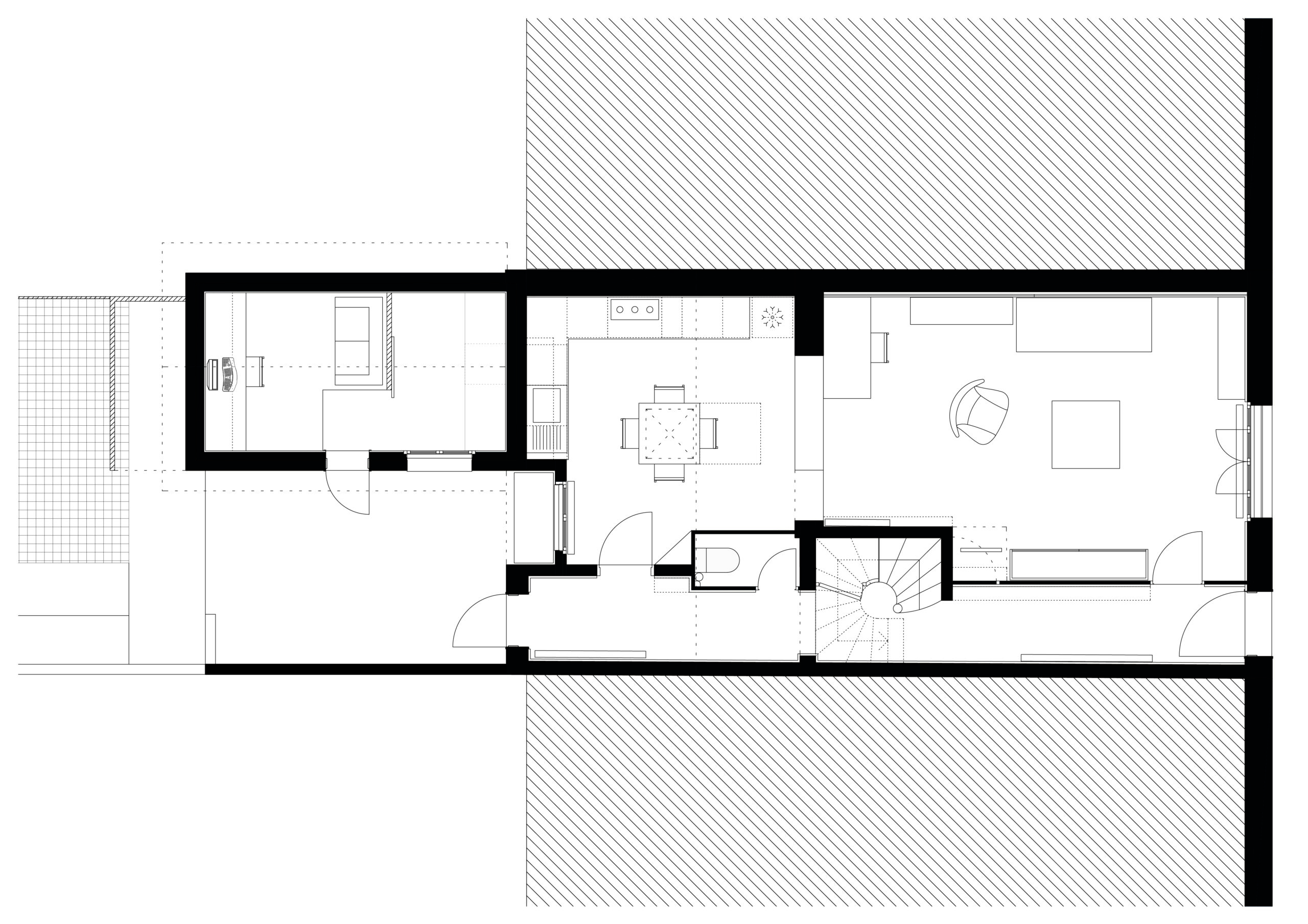 Plan RDC - existant /