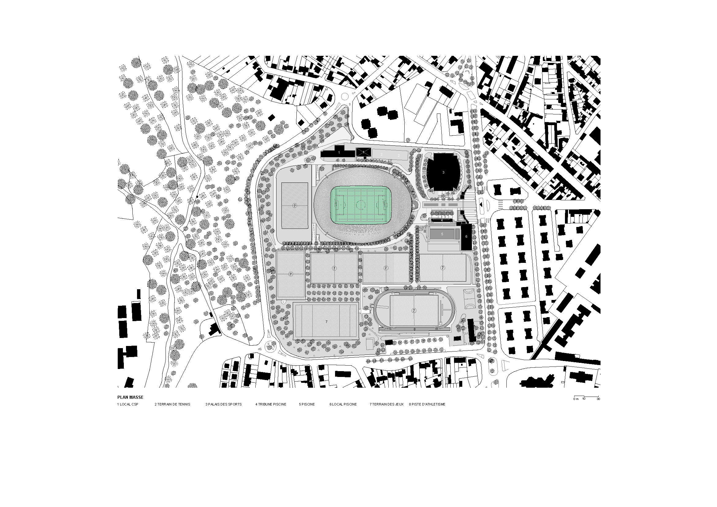 plan de masse / Atelier Ferret Architectures