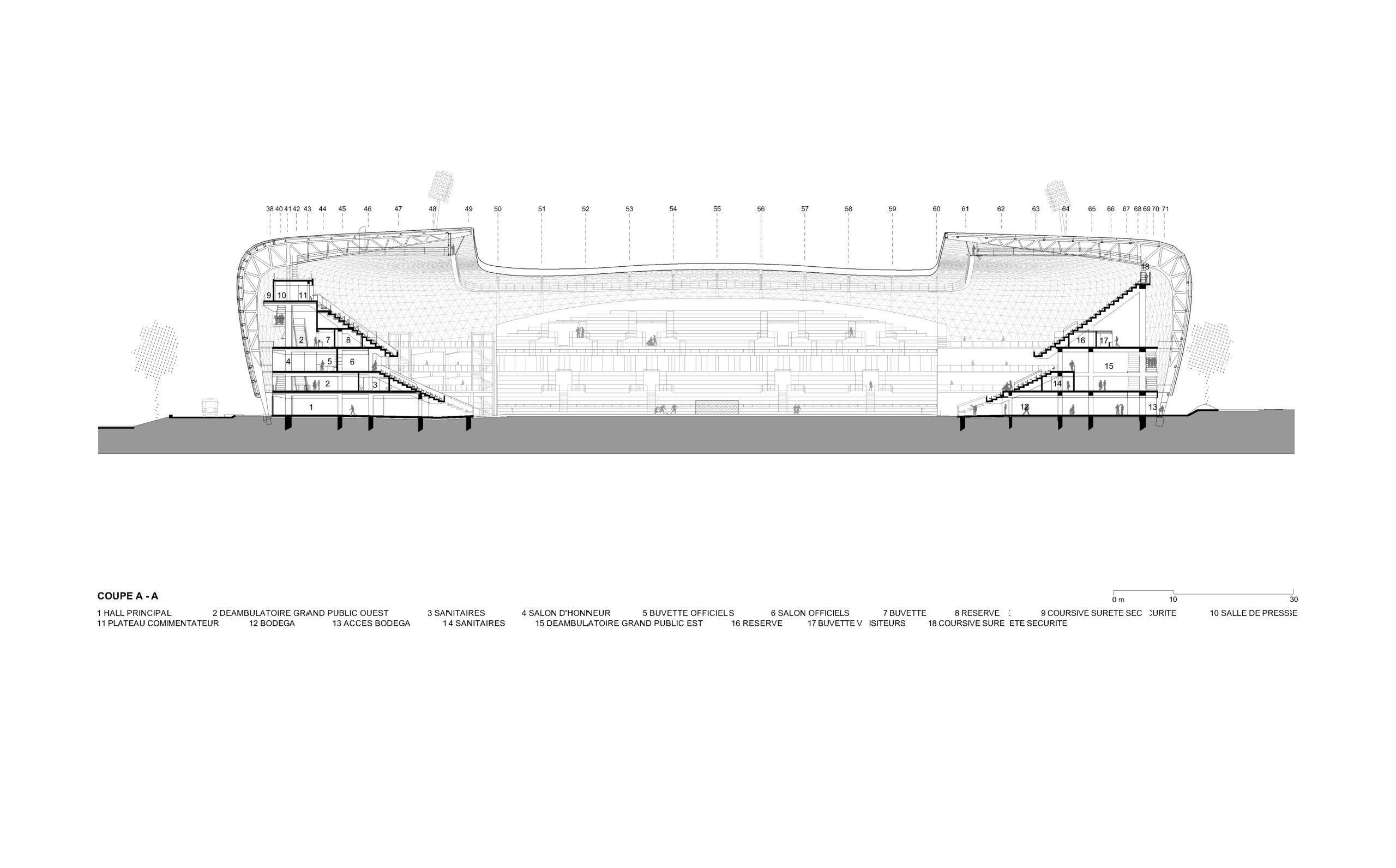 Coupe AA / Atelier Ferret Architectures