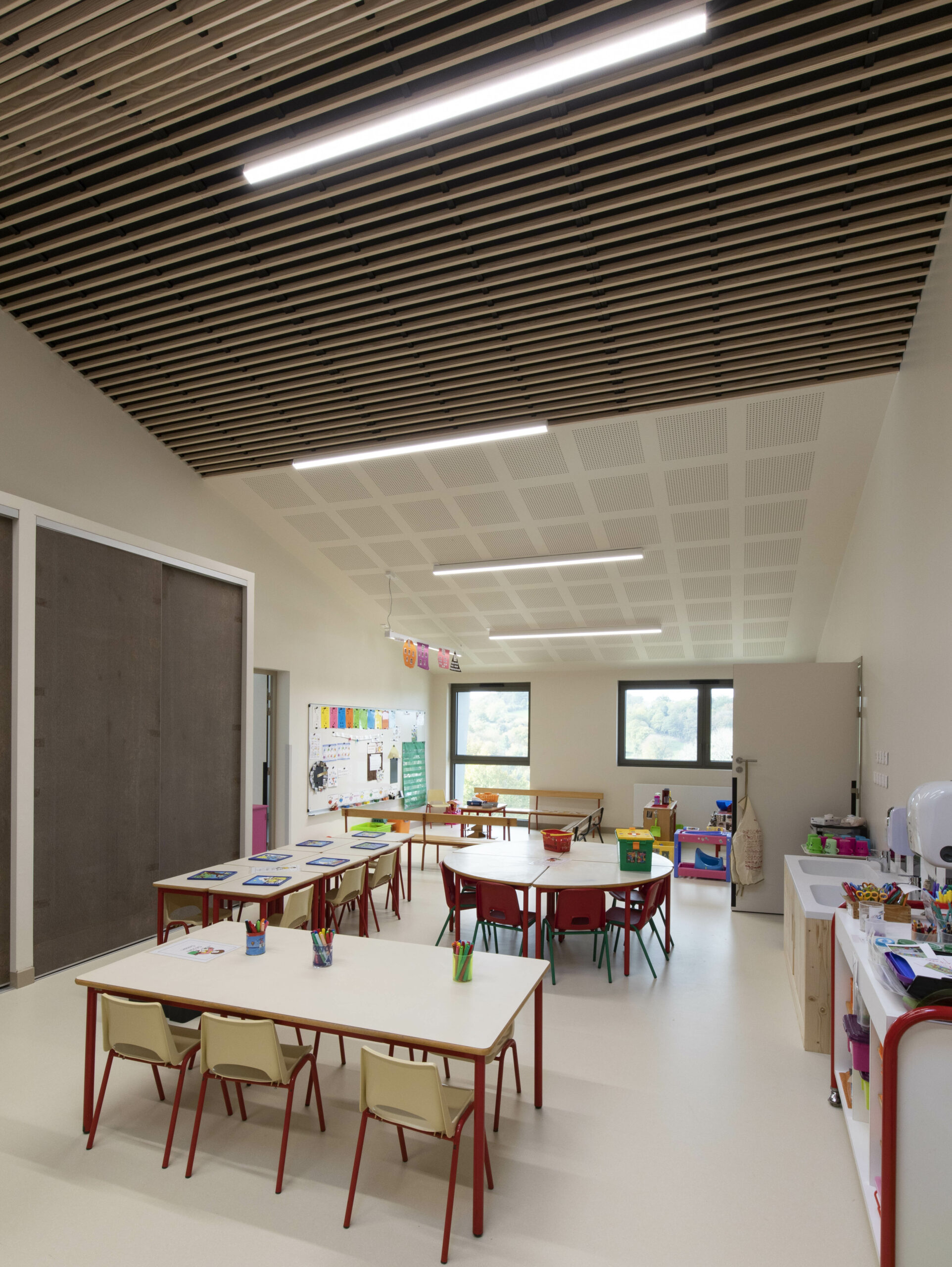 vue d'une classe maternelle / philippe Pêcher