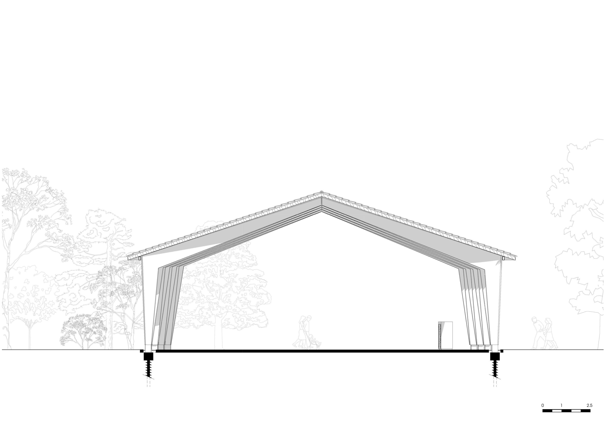 Coupe transversale / Bulle Architectes