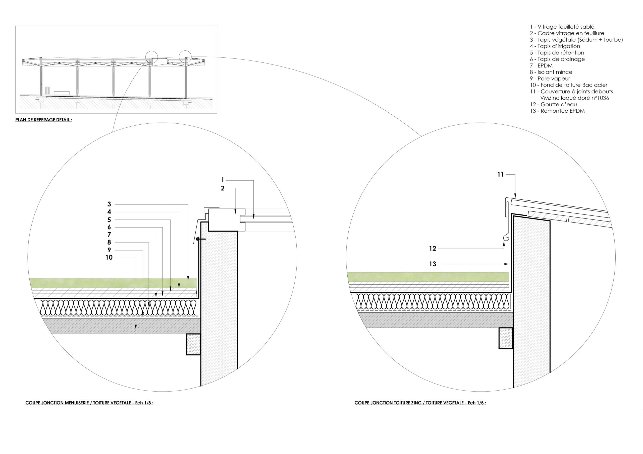 Détail étanchéité / Bulle Architectes