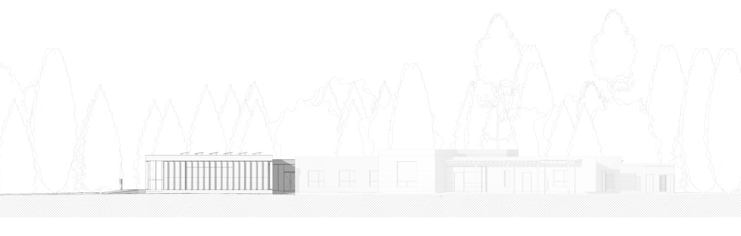Elévation façade Est / Bulle Architectes
