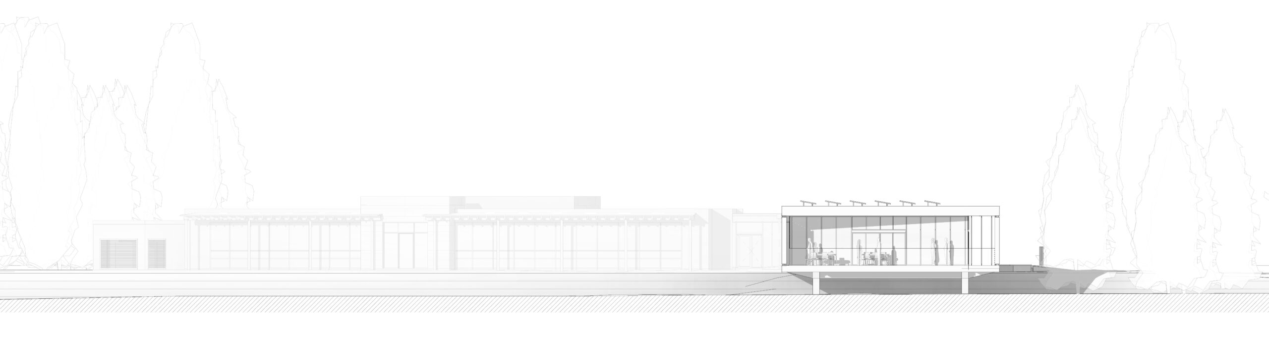 Elévation façade Ouest / Bulle Architectes