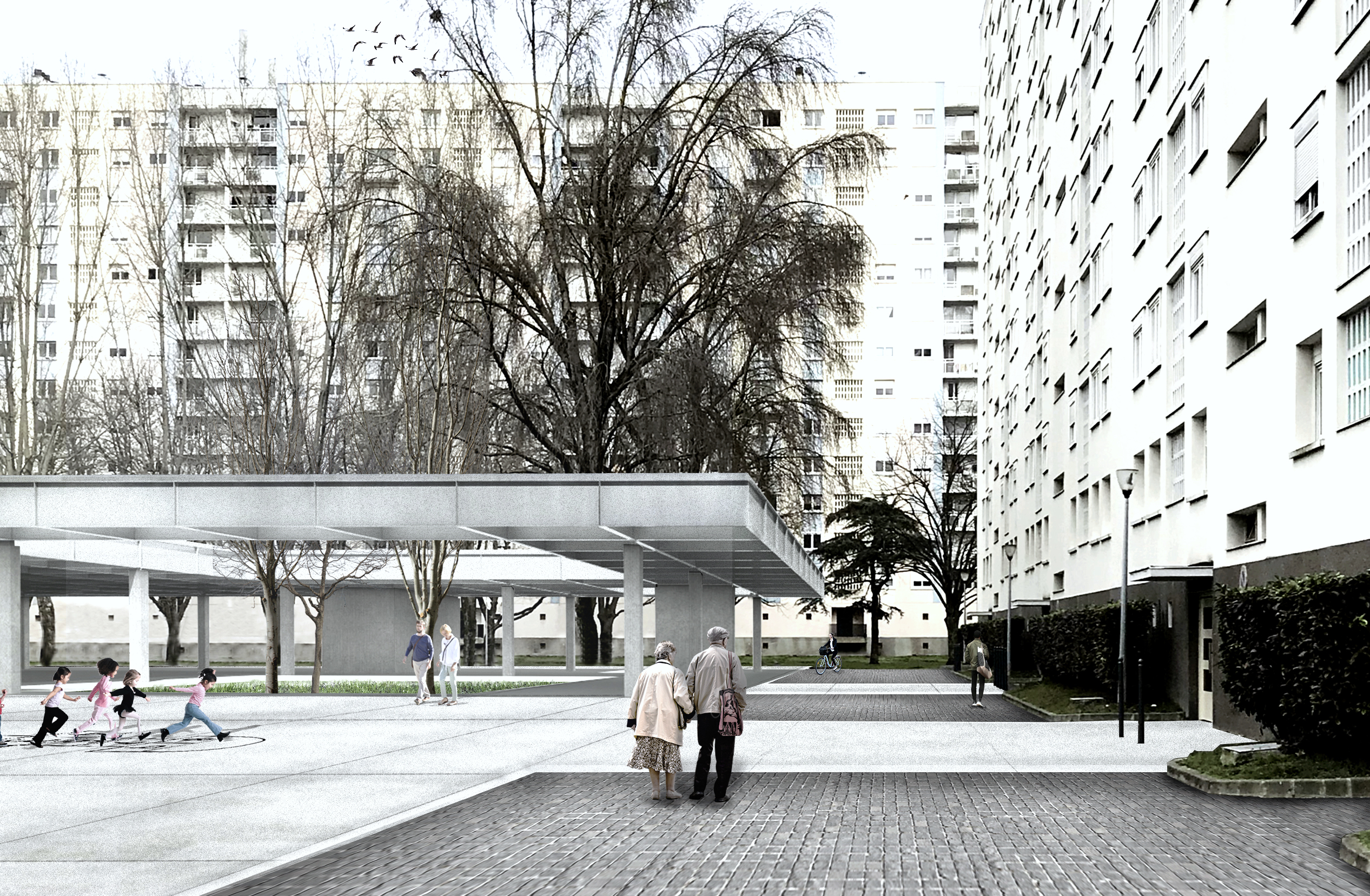 le sol, les logements et le couvert en tension / Thomas Lagourgue