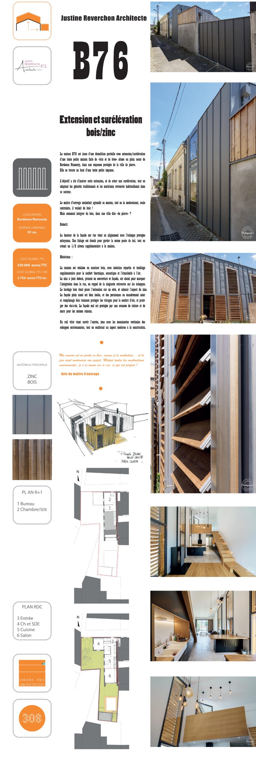 Panneau B76 / Justine Reverchon Architecte