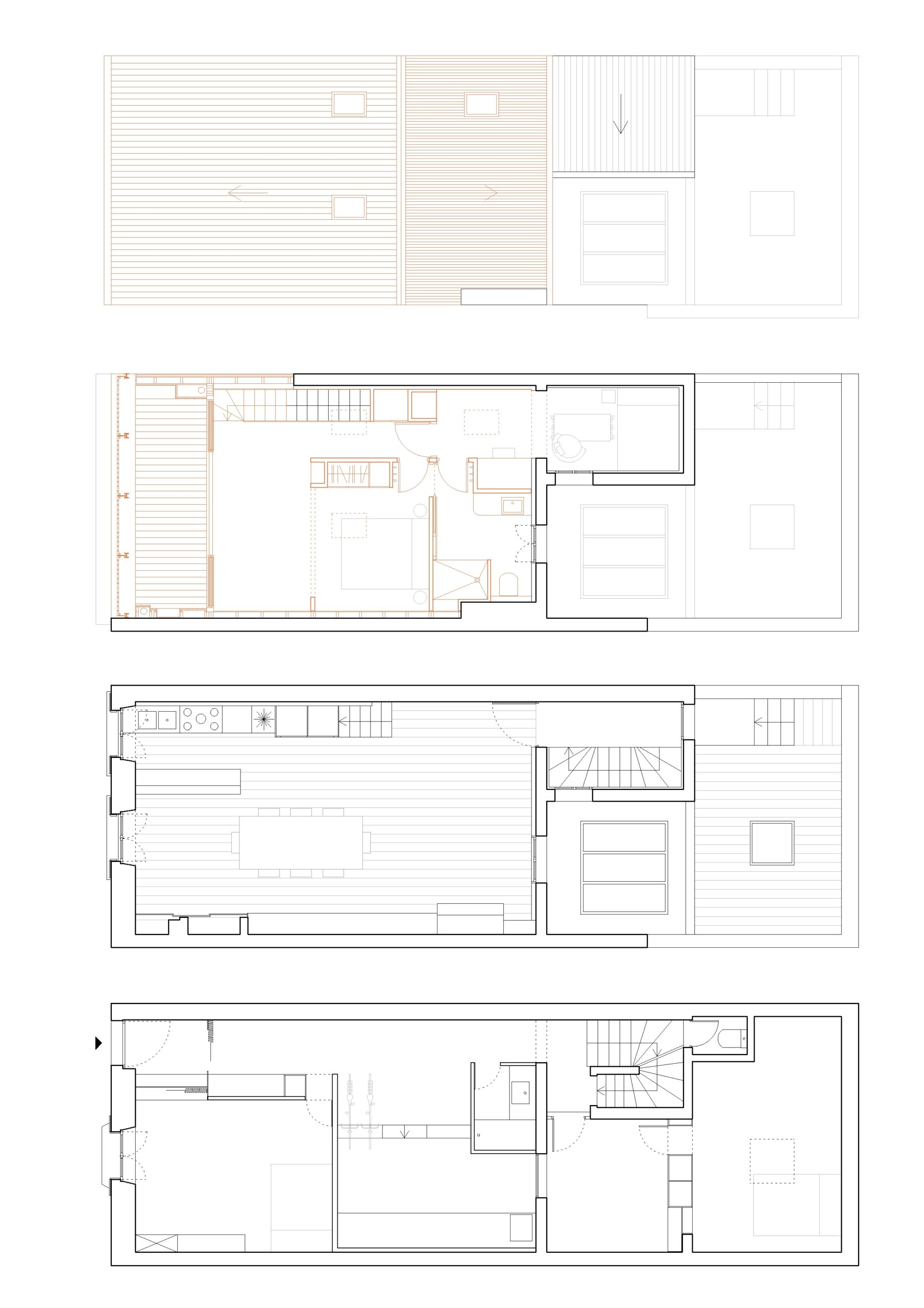 plans des niveaux / Alexandra Georgeoliani