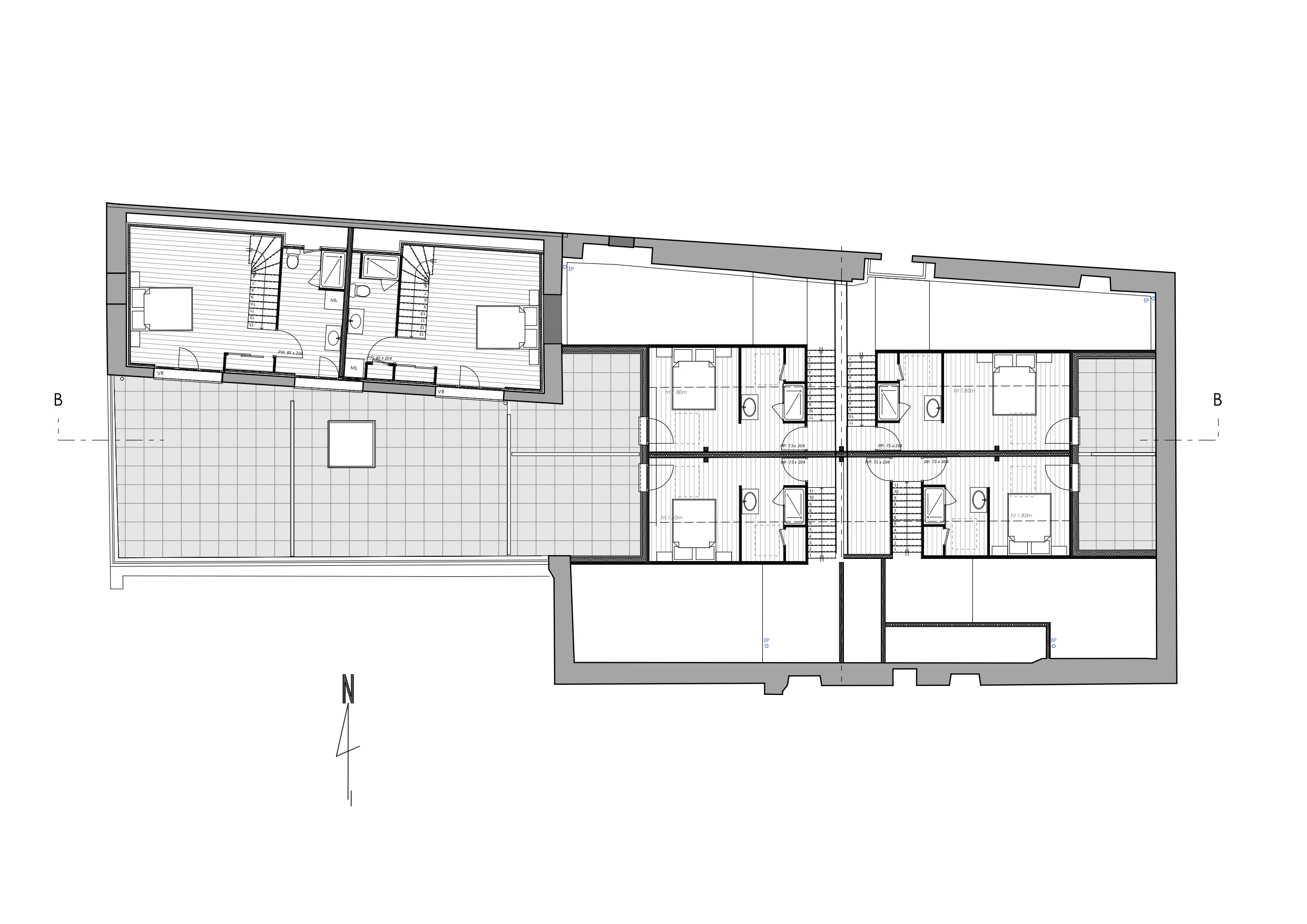 Plan R+2 / AW architecture et ingénierie