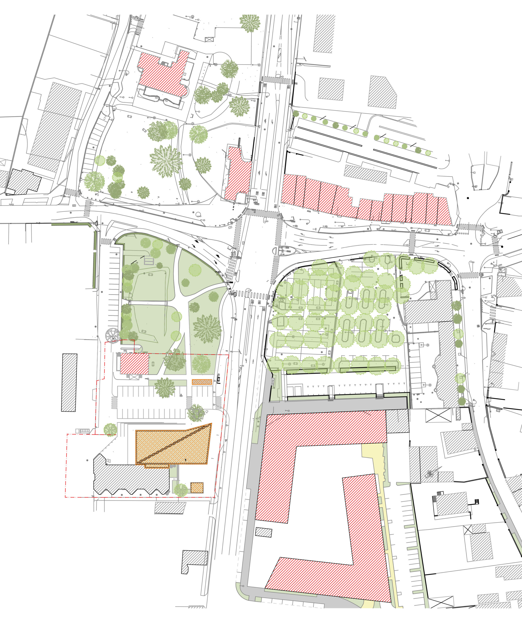 Plan de Masse / Pierre Marsan Architecte