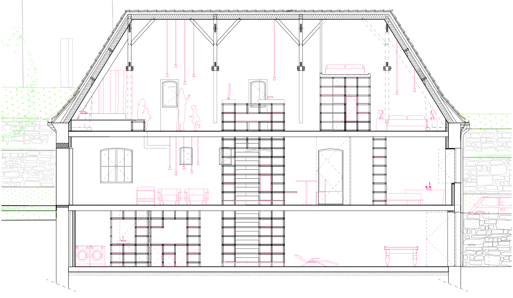 coupe longitudinale / CoCo architecture