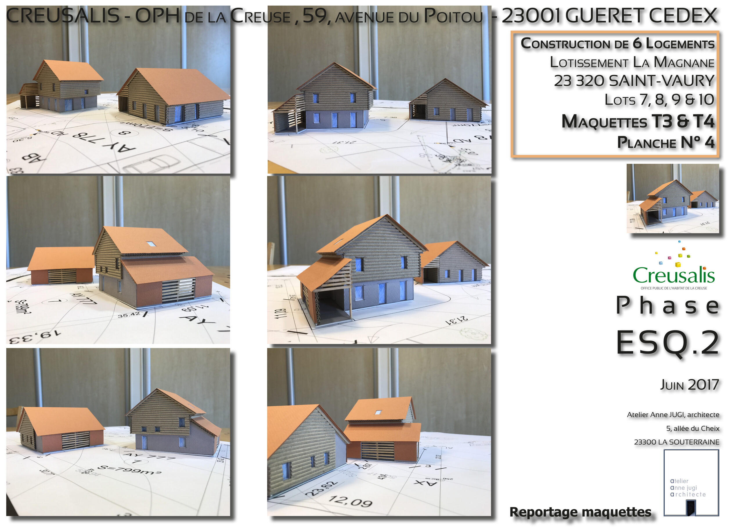 Maquettes Phase Esquisse 2017 / Anne Jugi
