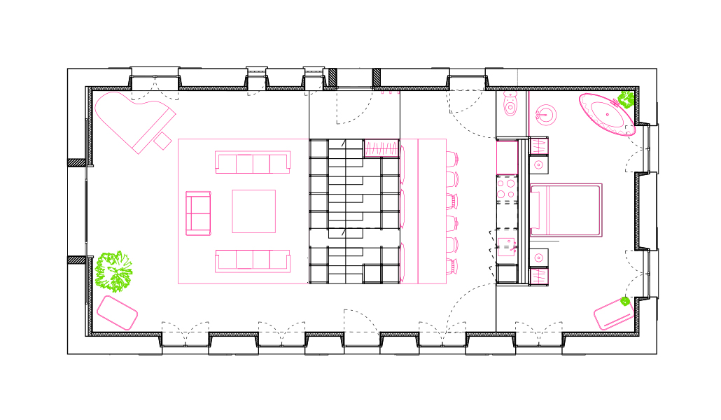 Plan rdc / CoCo architecture