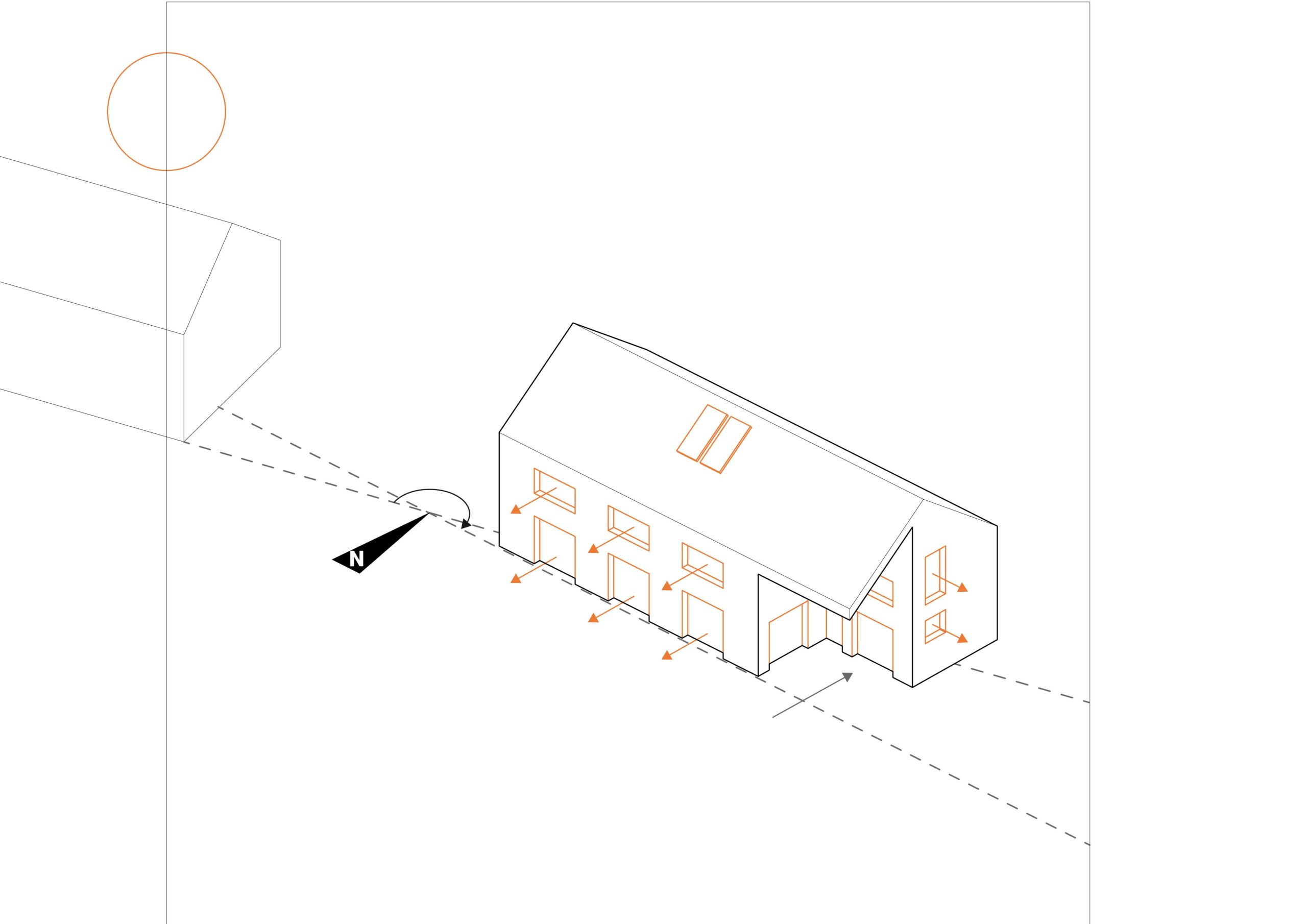 Axonométrie, conception des percements / YoctoArchitecture