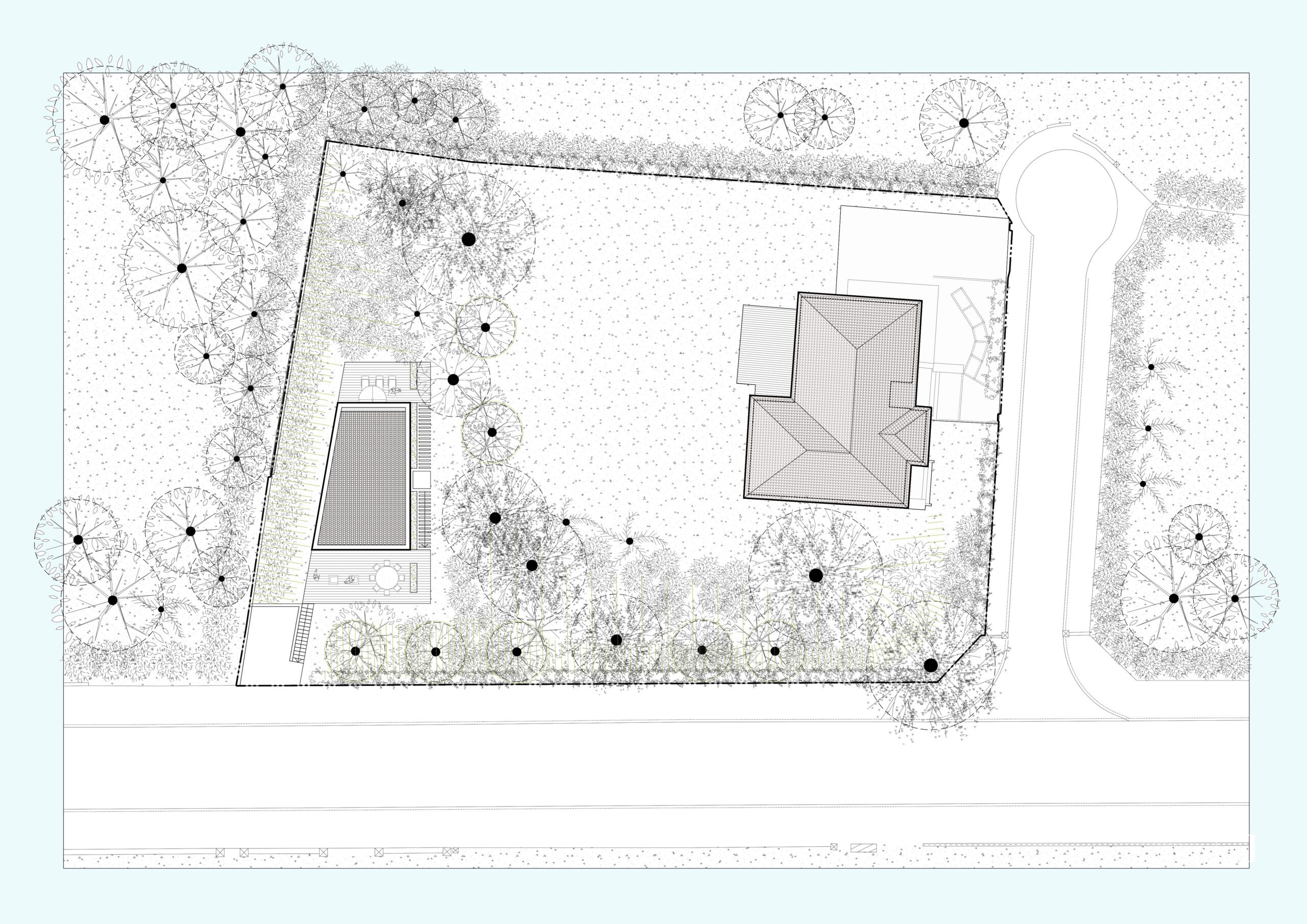 Plan de masse du projet / B+L ARCHITECTES