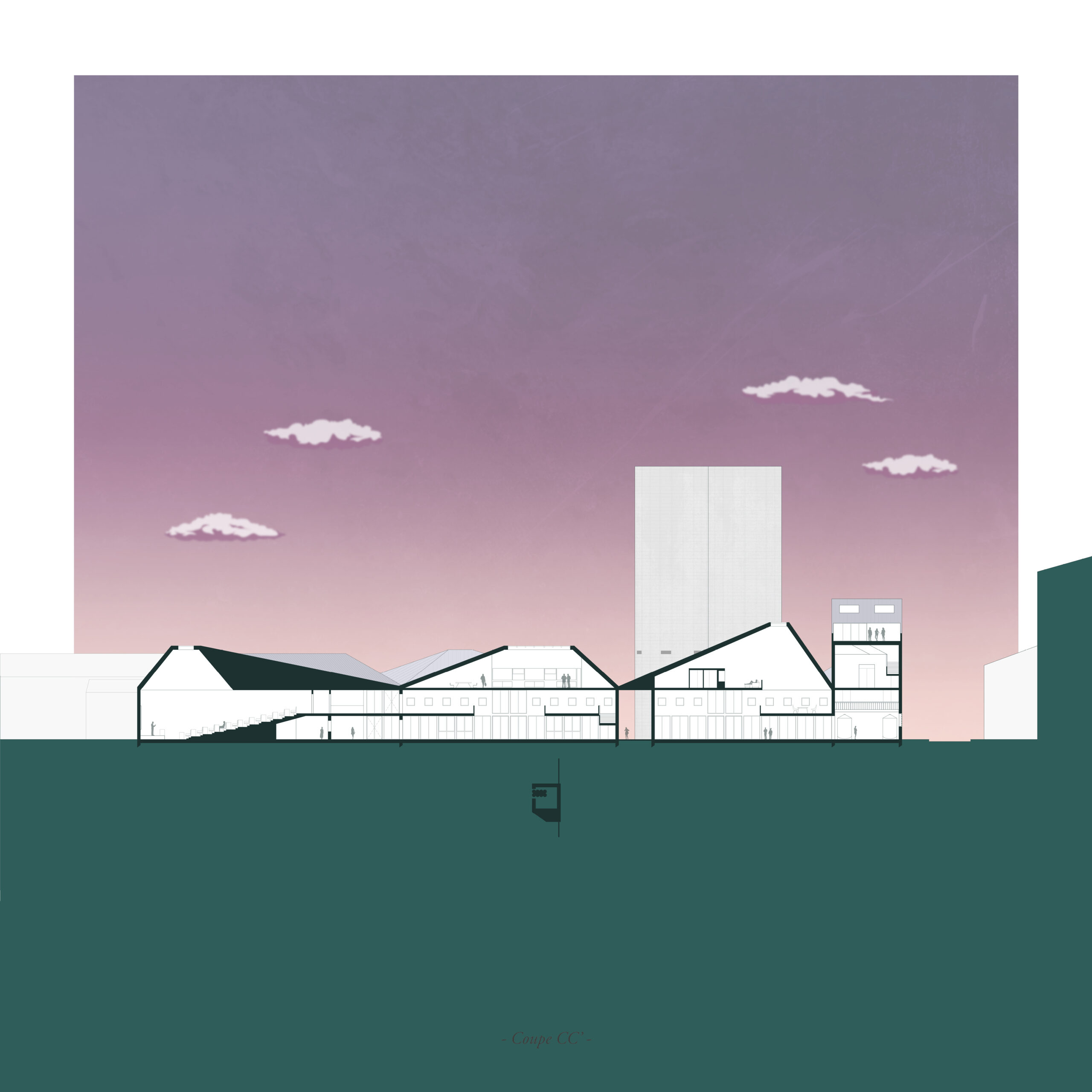 Coupe CC' / Alexandre Nikolopoulos